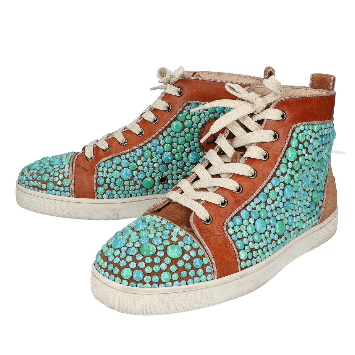 Christian Louboutin Christian Louboutin Christian Louboutin MINEROM INDIANA Velour Sneakers Textile Shoes DUTY FREE for USA Size ONE SIZE - 1 Thumbnail