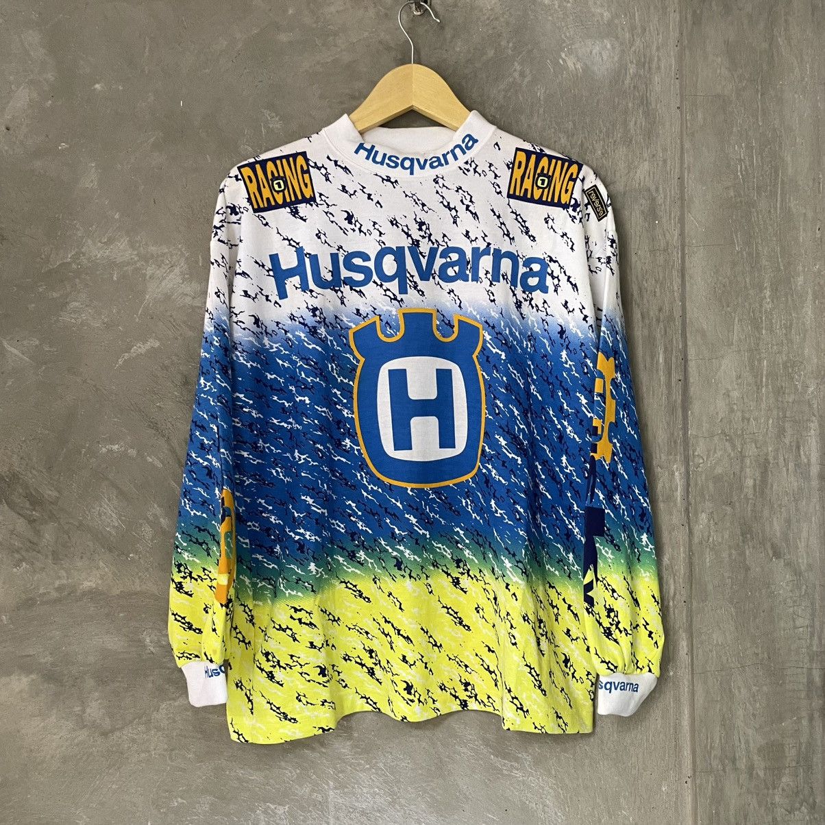 Gear for Sports × Vintage New Old Stock Vintage 90s Jersey Motocross Husqvarna Size US L / EU 52-54 / 3 - 9 Thumbnail