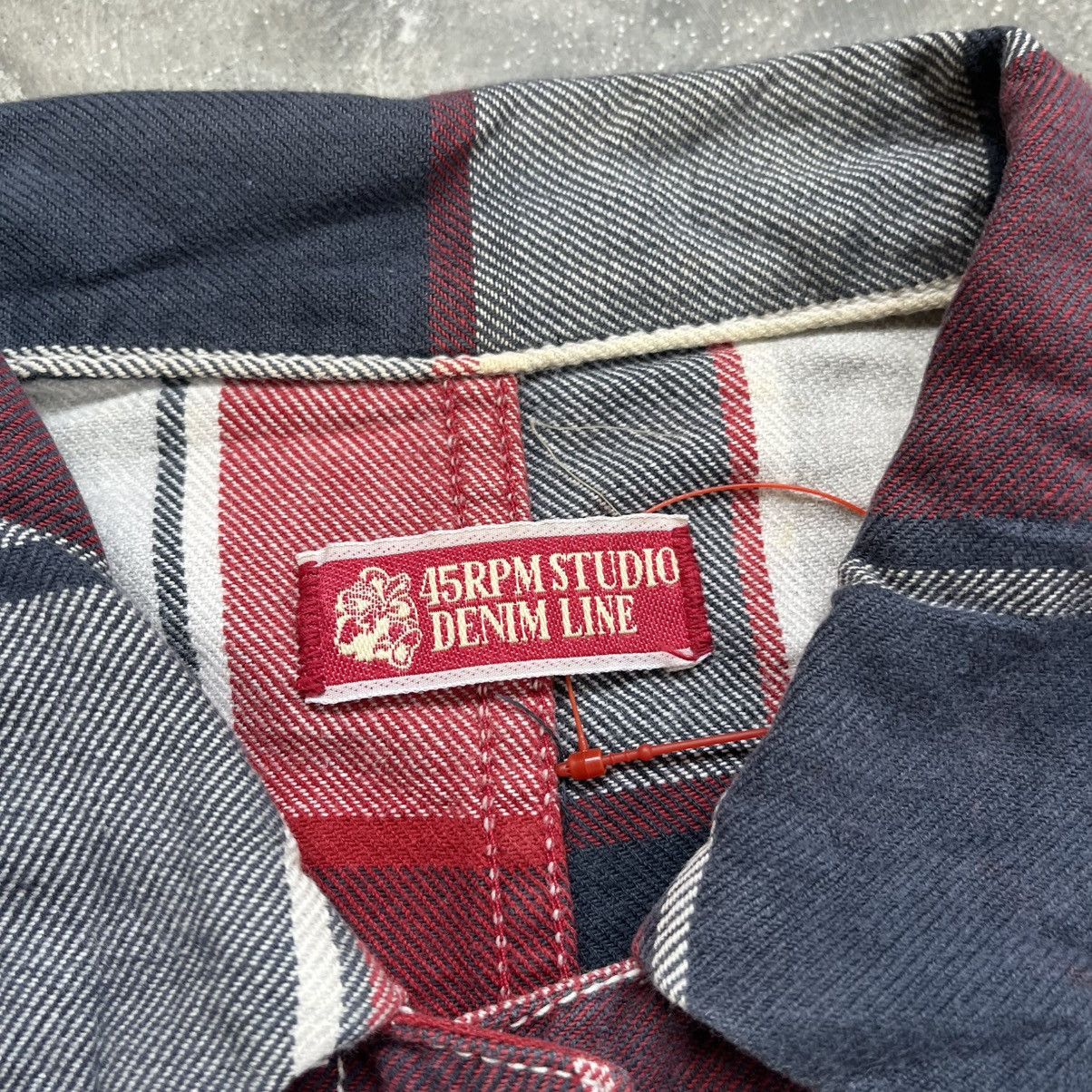 45rpm 45Rpm Flannel Stone Snap Button Flannel Long Sleeve Shirt Size US S / EU 44-46 / 1 - 6 Thumbnail