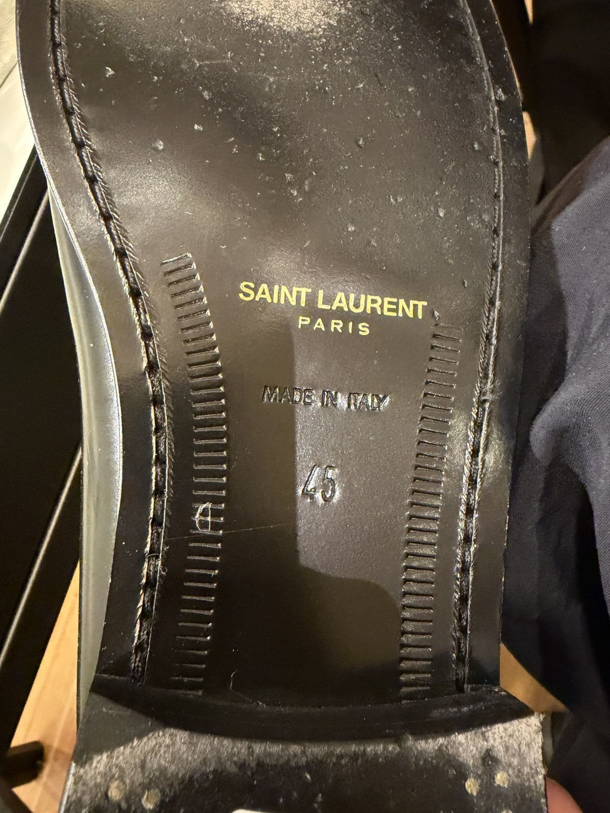Saint Laurent Paris Saint Laurent LE Leather Loafer Size US 12 / EU 45 - 8 Thumbnail