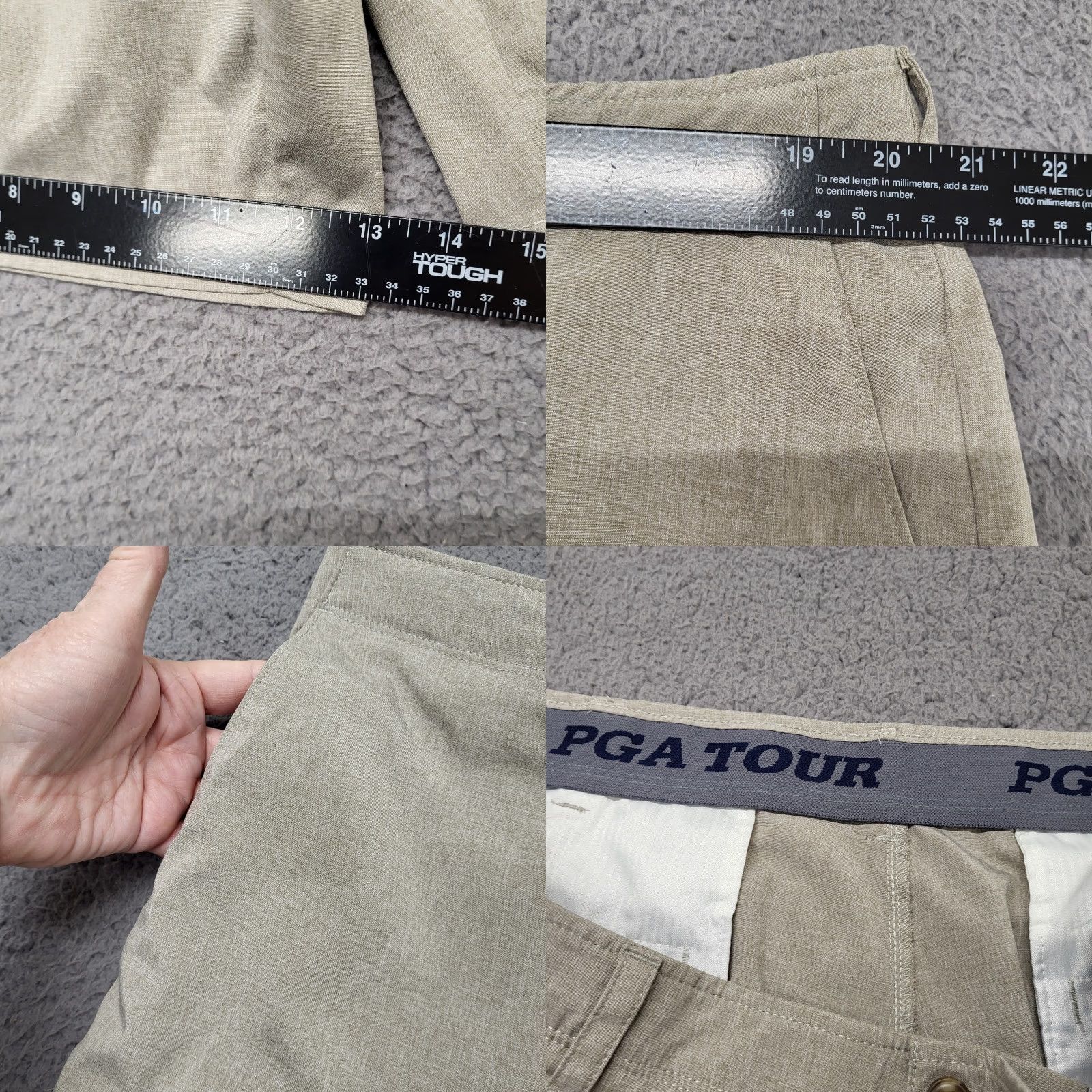 PGA Tour PGA TOUR Shorts Men Size 42 Golf Performance Stretch Khaki Heather Active Wear Size US 42 / EU 58 - 8 Thumbnail