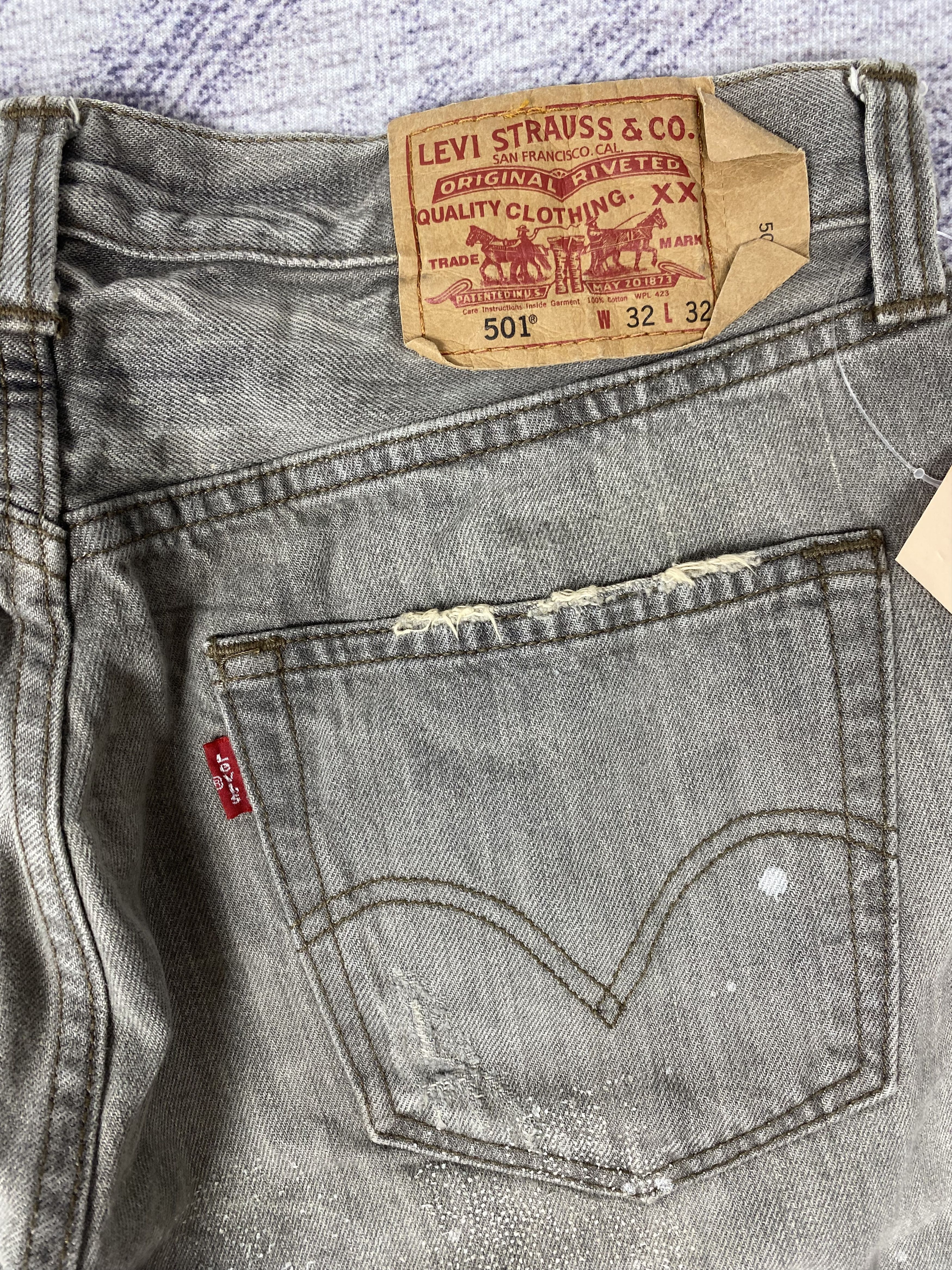 Levi's Vintage Levi's 501 Distressed Denim Jeans P0477 Size US 32 / EU 48 - 15 Thumbnail