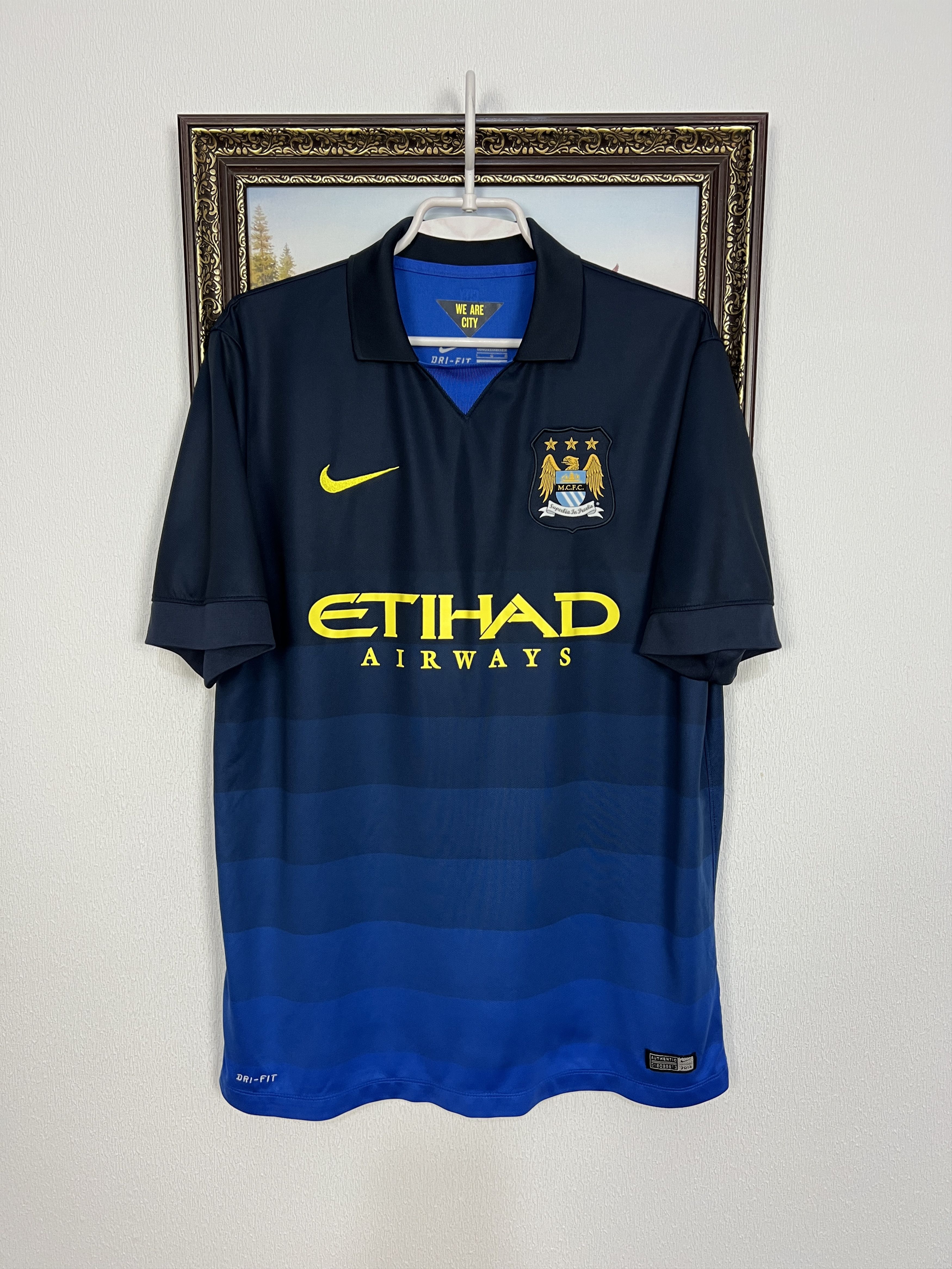 Nike Manchester City Away football shirt Soccer Jersey Trikot Size US L / EU 52-54 / 3 - 1 Thumbnail