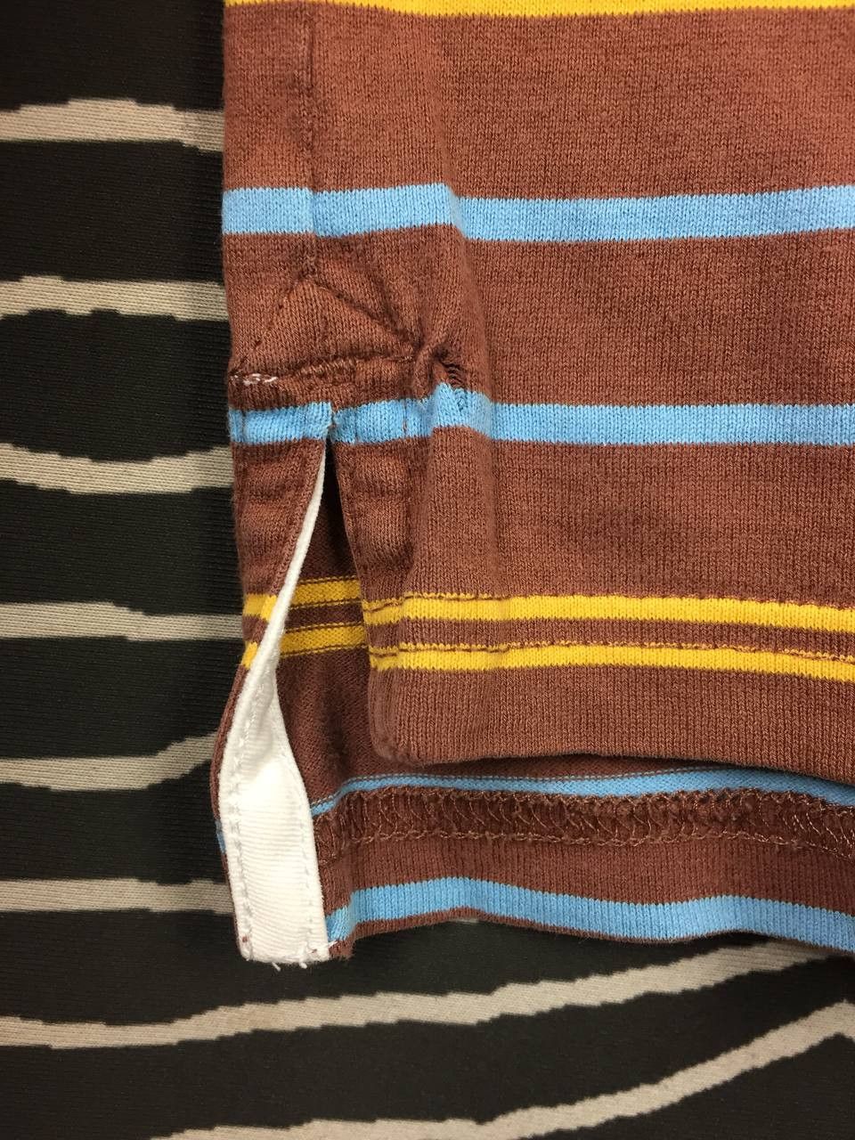 Lee Vtg LEE Sports Wear Union Made Multicolor Striped Pocket Tee Size US XL / EU 56 / 4 - 6 Thumbnail