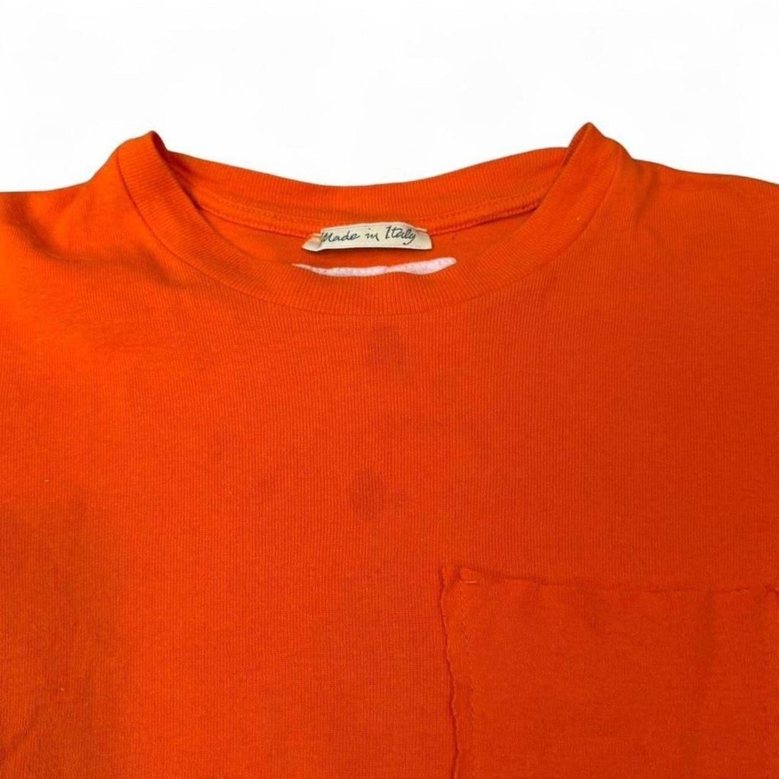 Jean Paul Gaultier Jean Paul Gaultier Pocket T shirt Orange Super Rare 90s Size S / US 4 / IT 40 - 6 Thumbnail