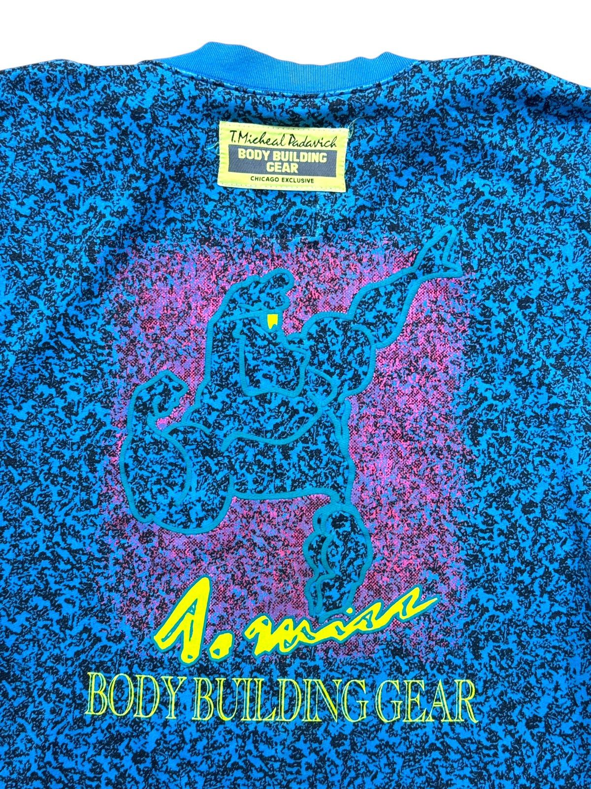 Vintage *RARE* 90s VINTAGE T.MICHEAL BODY BUILDING SWEATER CHICAGO Size US XL / EU 56 / 4 - 8 Thumbnail