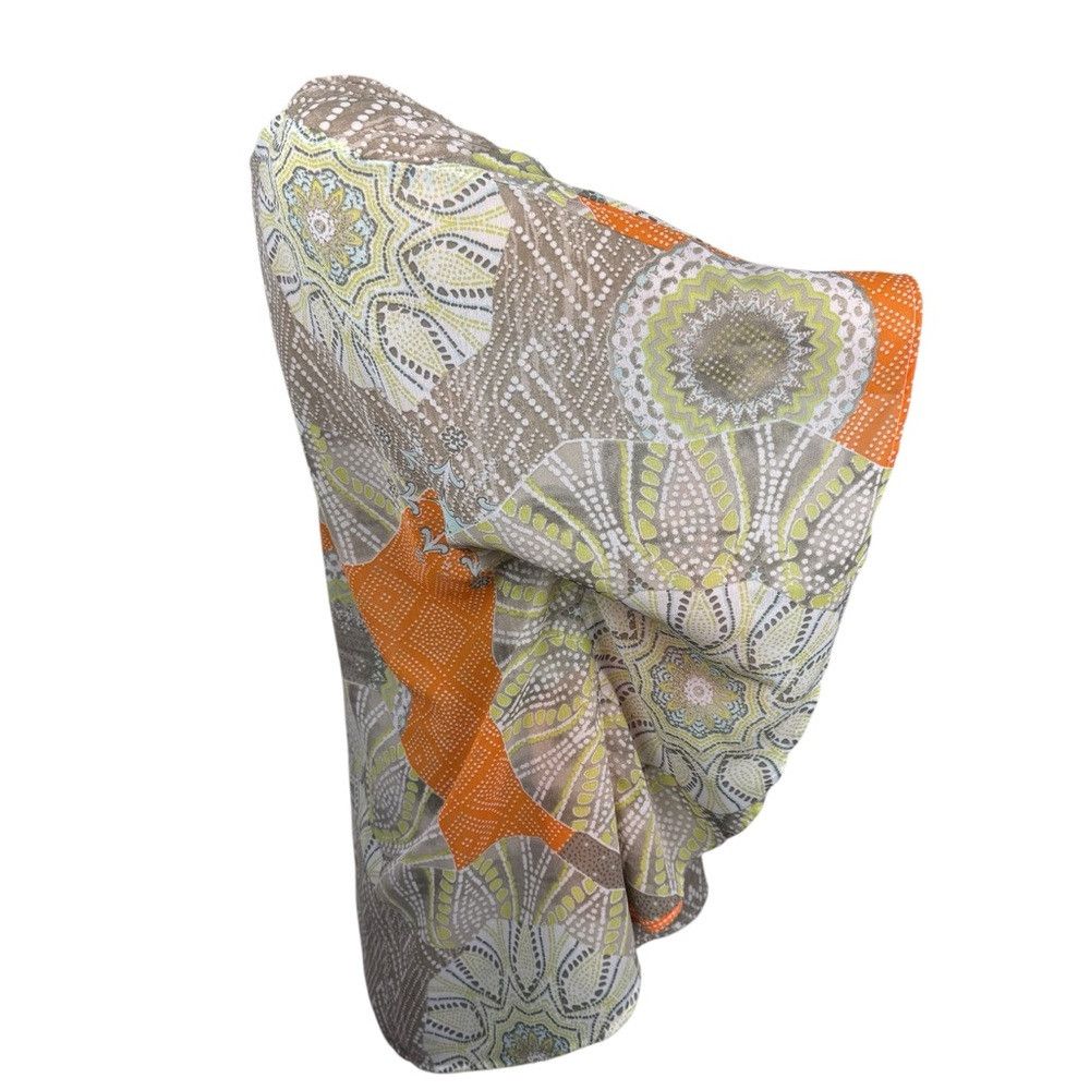 Chicos New Chico's Floral Multi-Print Chiffon Poncho Blouse Size S Size M / US 6-8 / IT 42-44 - 3 Thumbnail