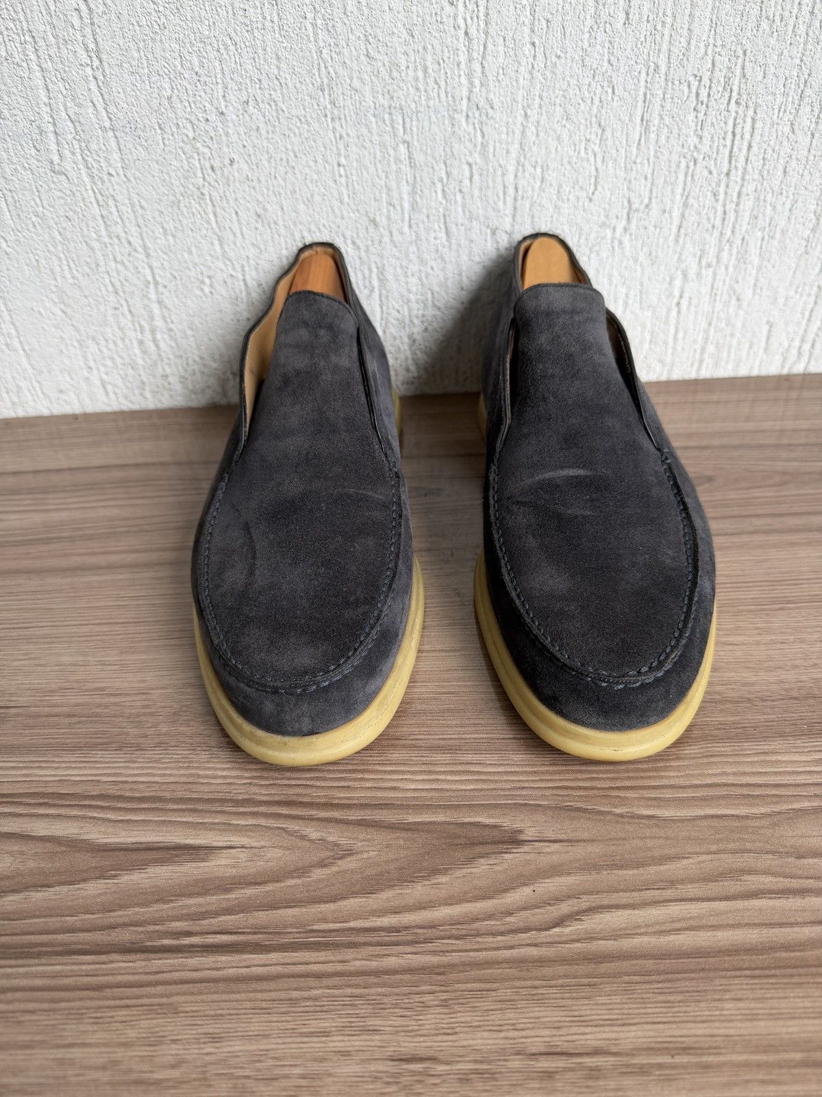 Loro Piana Suede open walk loafers Size US 7 / EU 40 - 6 Thumbnail