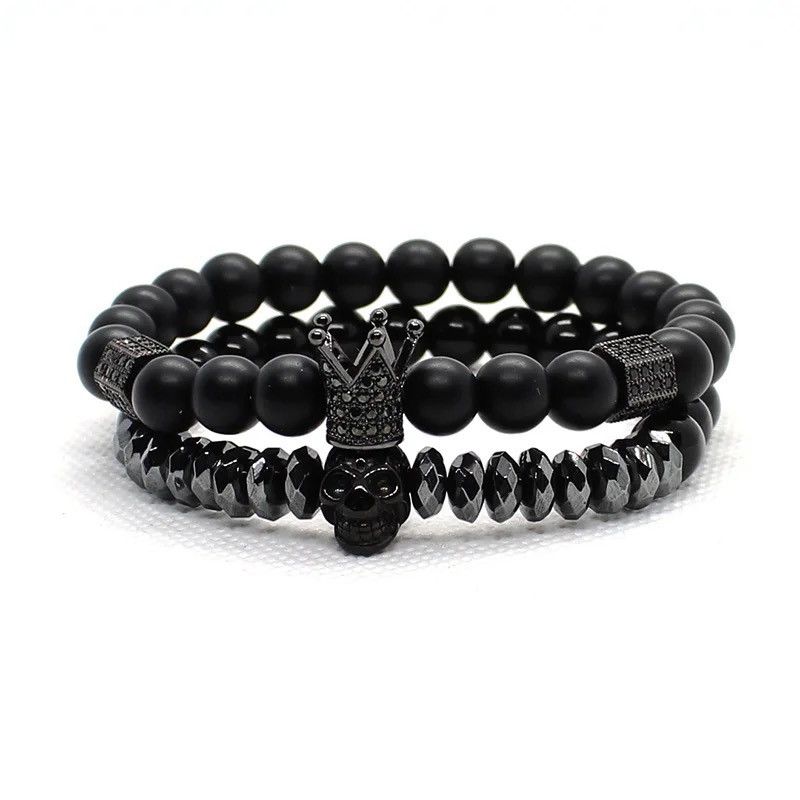Other Skull Crown Set Beads Bracelet Size ONE SIZE - 6 Thumbnail