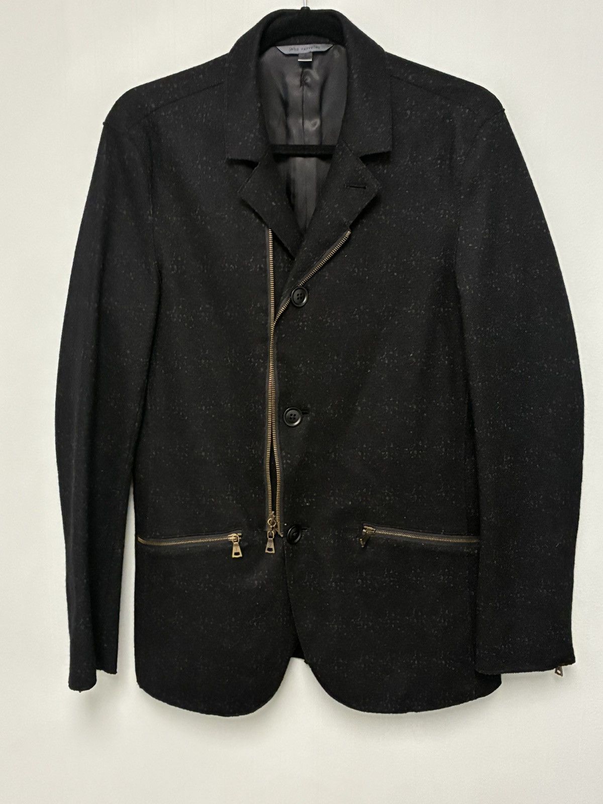 John Varvatos Knit Blazer in Wool Blend Small Size US S / EU 44-46 / 1 - 5 Thumbnail