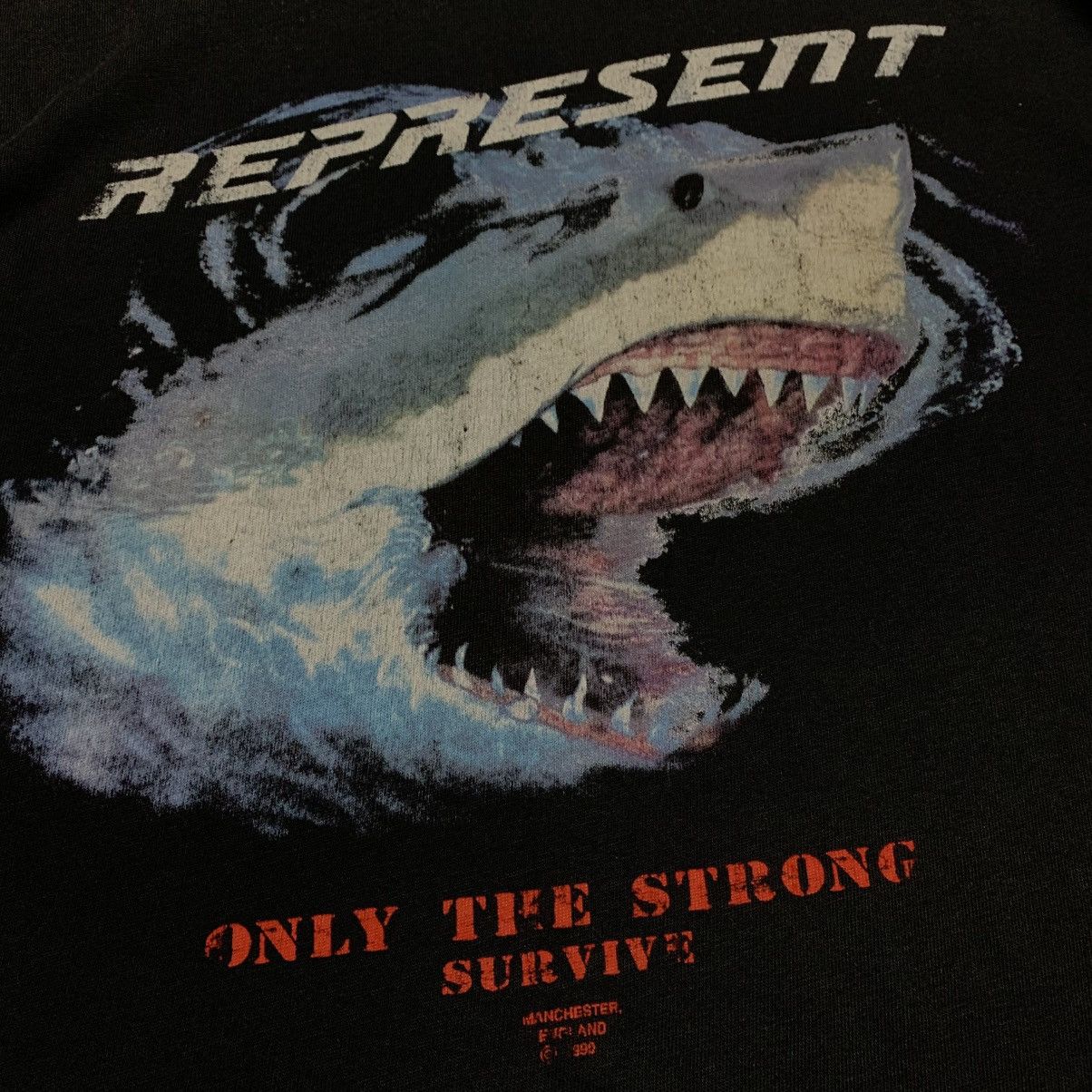 Represent Clo. Represent Small Shark Graphic Vintage Black Tee Size US S / EU 44-46 / 1 - 3 Thumbnail