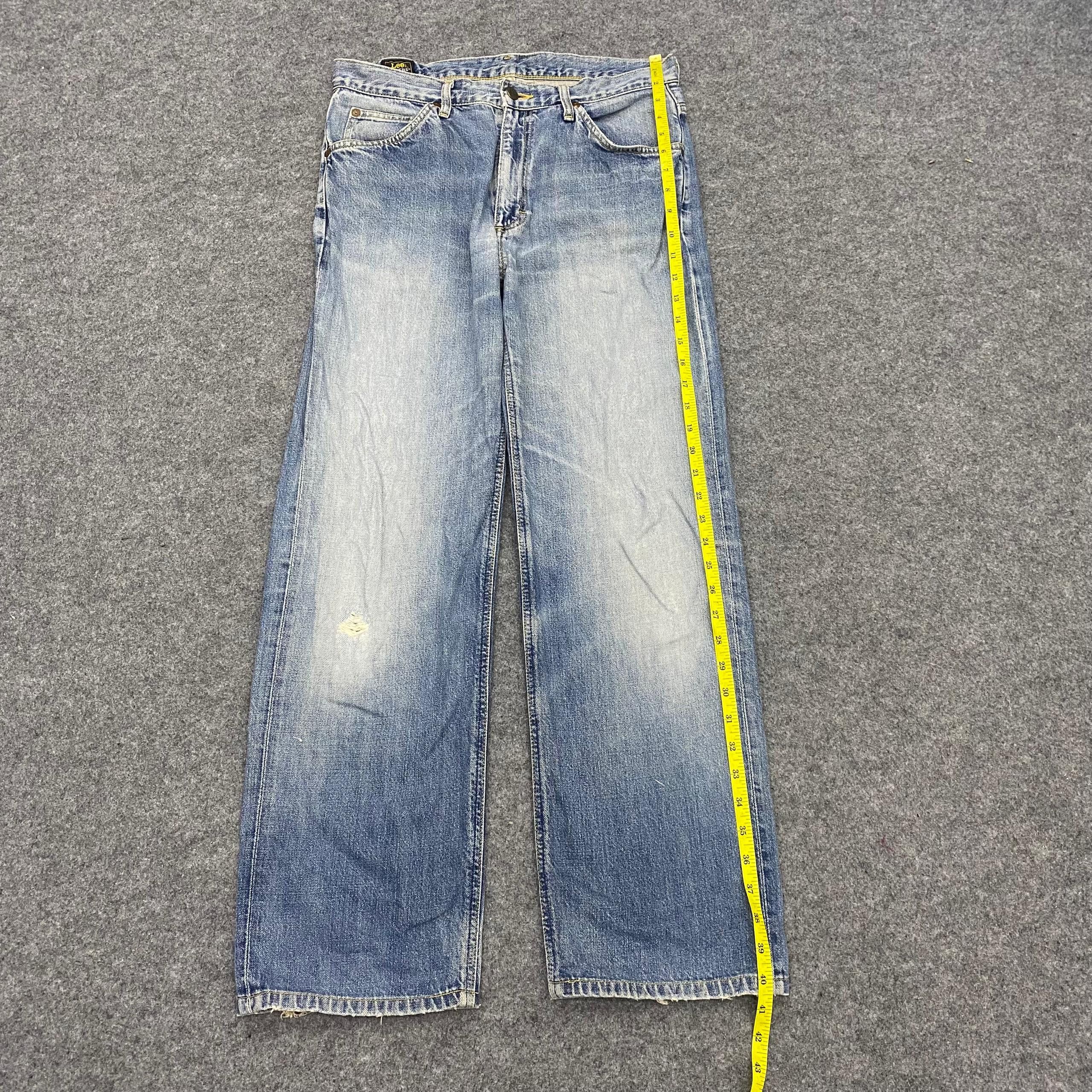 Japanese Brand 💥Best Offer💥Vintage Lee Riders Distressed Denim Size US 32 / EU 48 - 2 Thumbnail