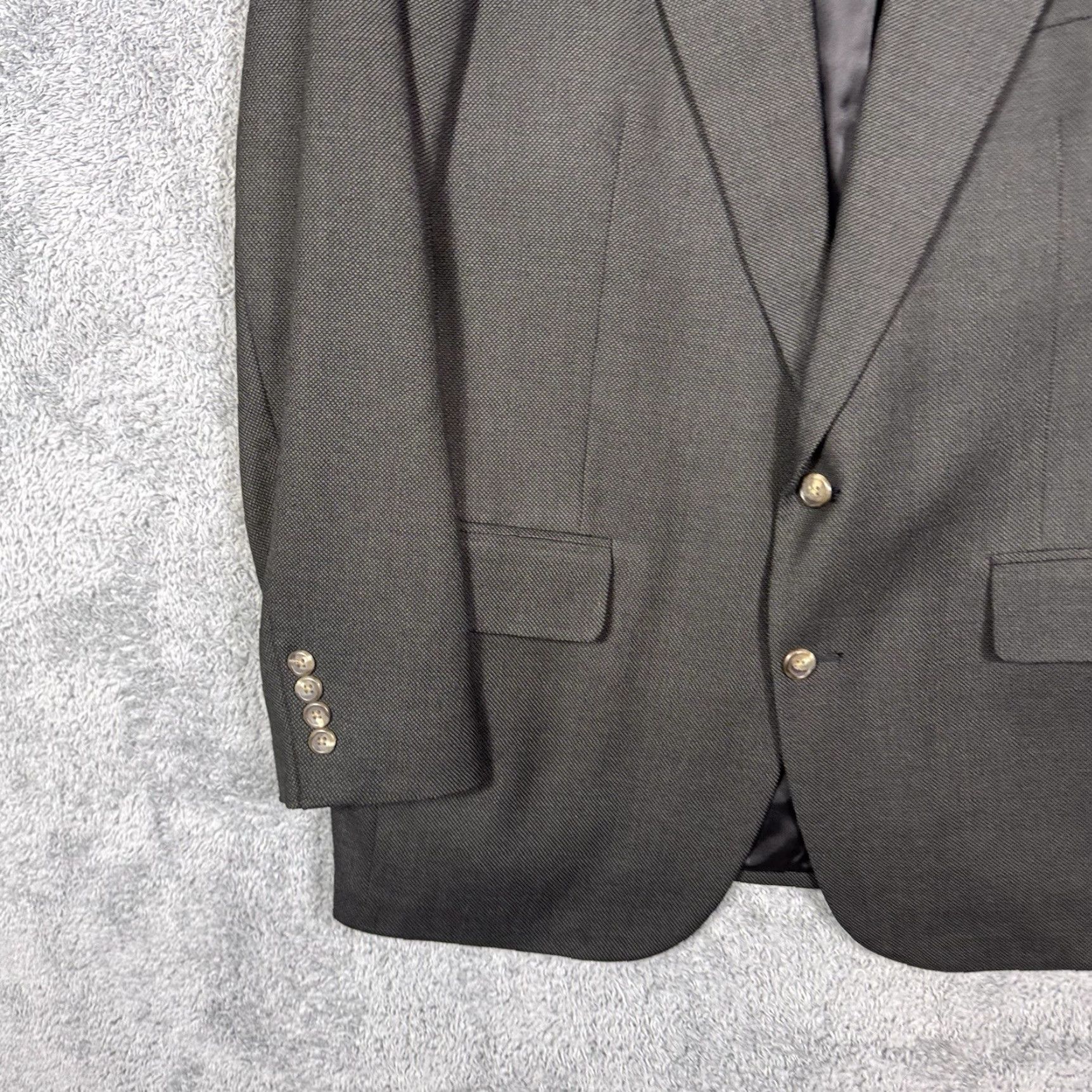 Ralph Lauren VINTAGE Ralph Lauren Polo University Club Blazer Mens 42R Geometric Wool Gray 2 Piece Suit Jacket Purple Notch? Size US XL / EU 56 / 4 - 2 Thumbnail