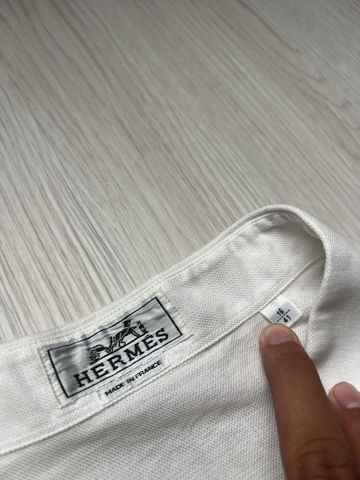 Hermes Hermes white cotton vareuse shirt Inspired from runway SS99 Size US L / EU 52-54 / 3 - 6 Thumbnail