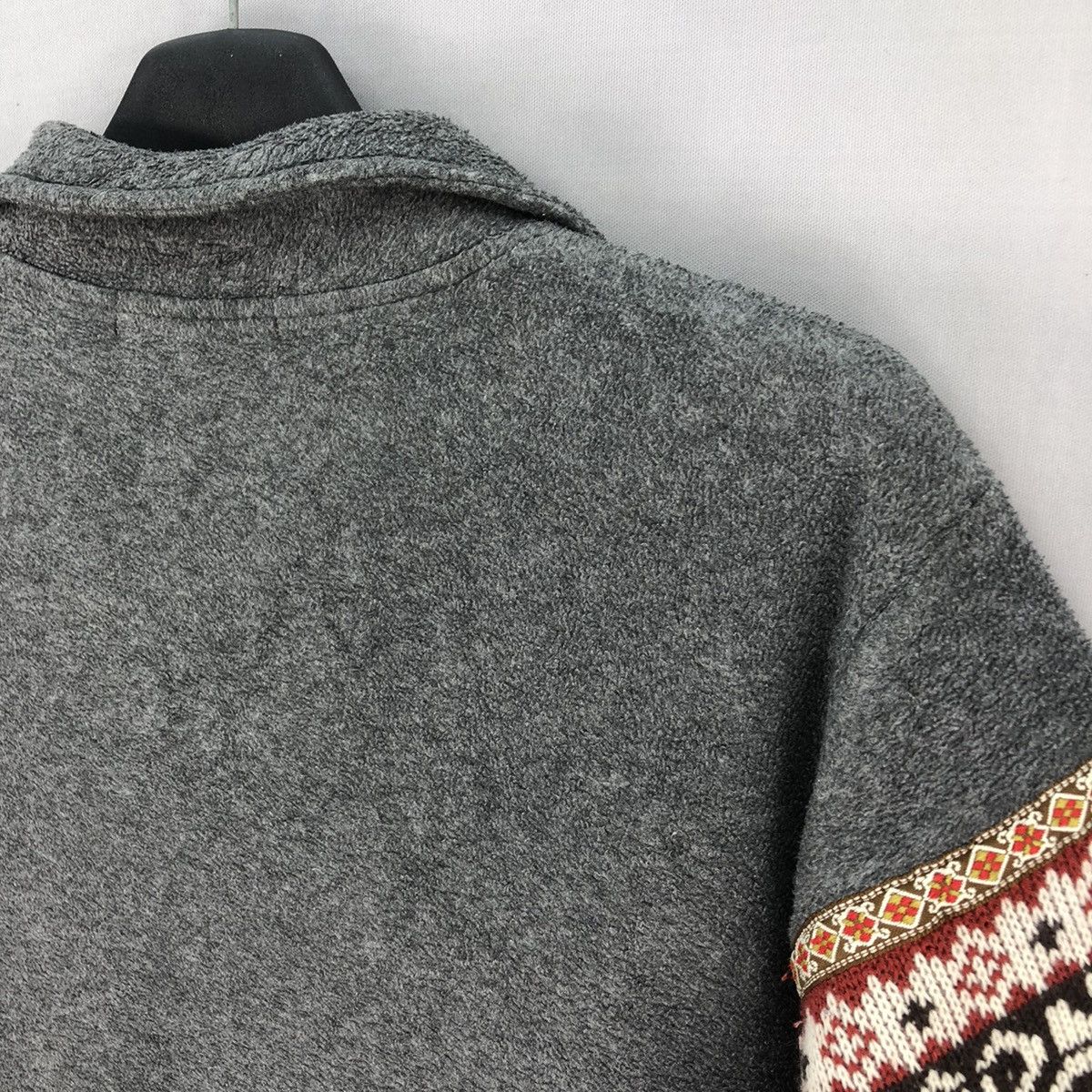 Native Vintage 90's Native Navajo Knit Art Fleece Zipper Jacket Size US S / EU 44-46 / 1 - 5 Thumbnail