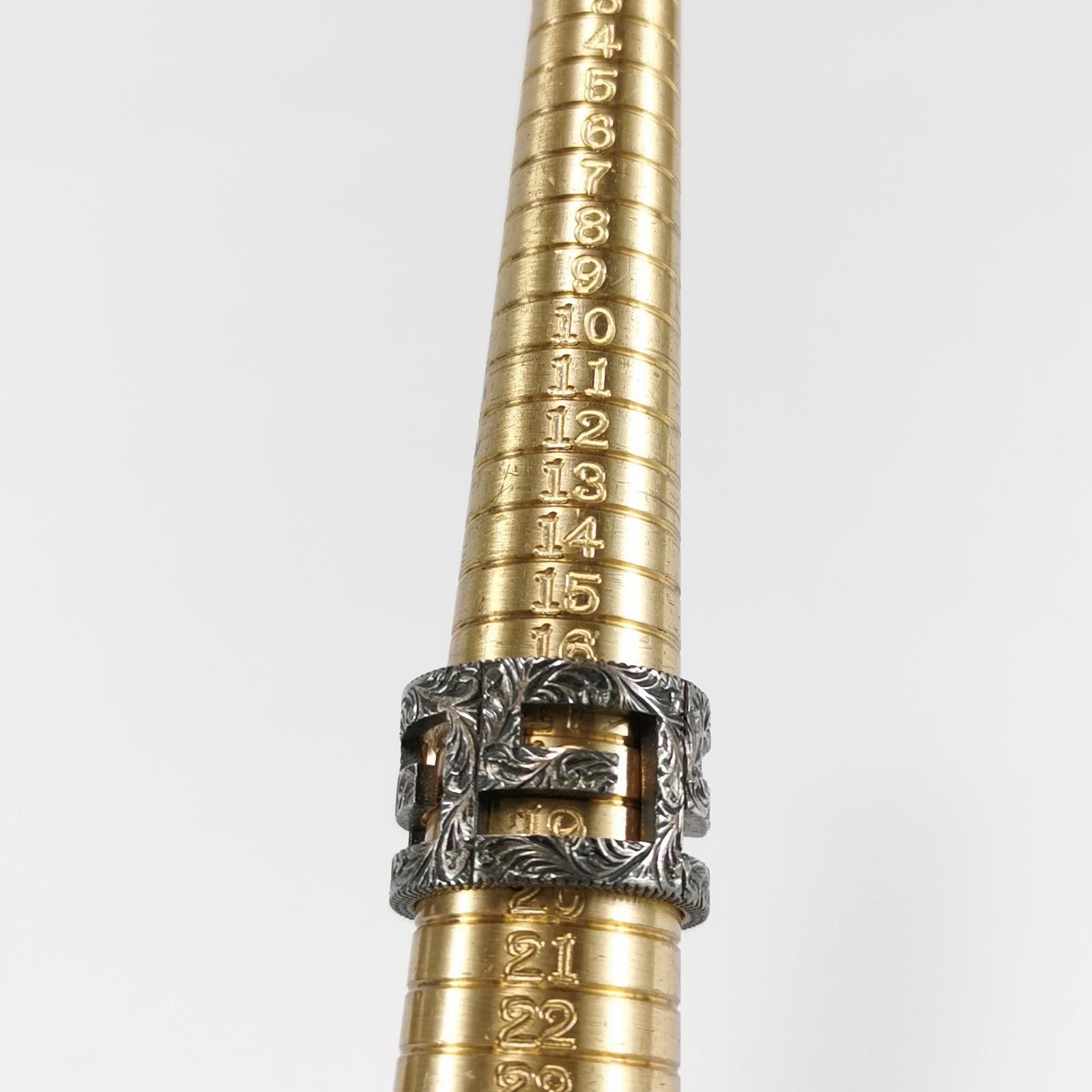 Gucci Gucci Silver Hollow Double G Ring Size 19 -z2505 Size ONE SIZE - 4 Thumbnail