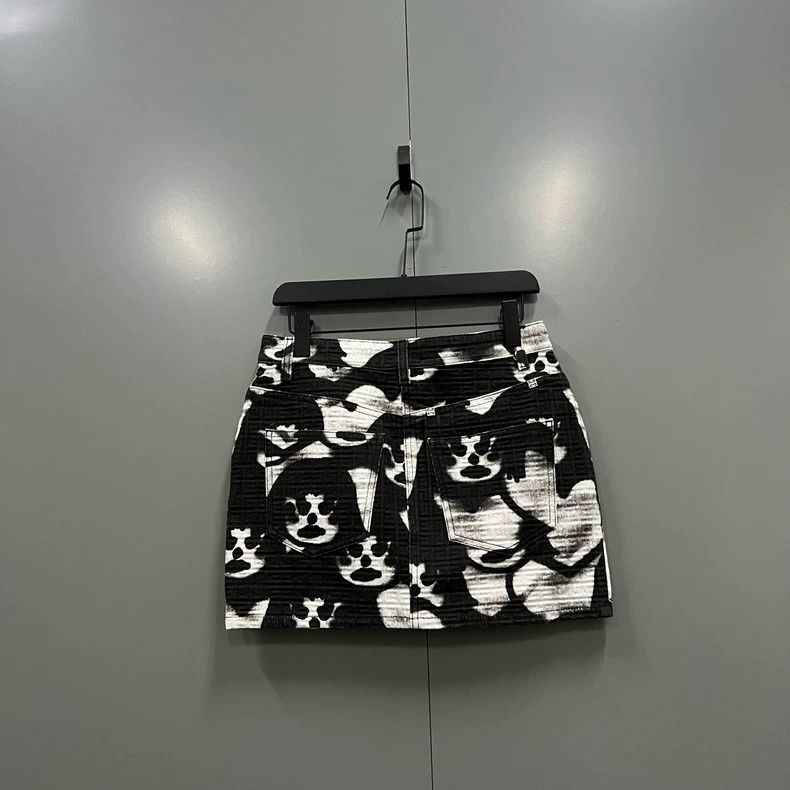 Givenchy Chito Collaboration Cartoon Animation Denim Skirt