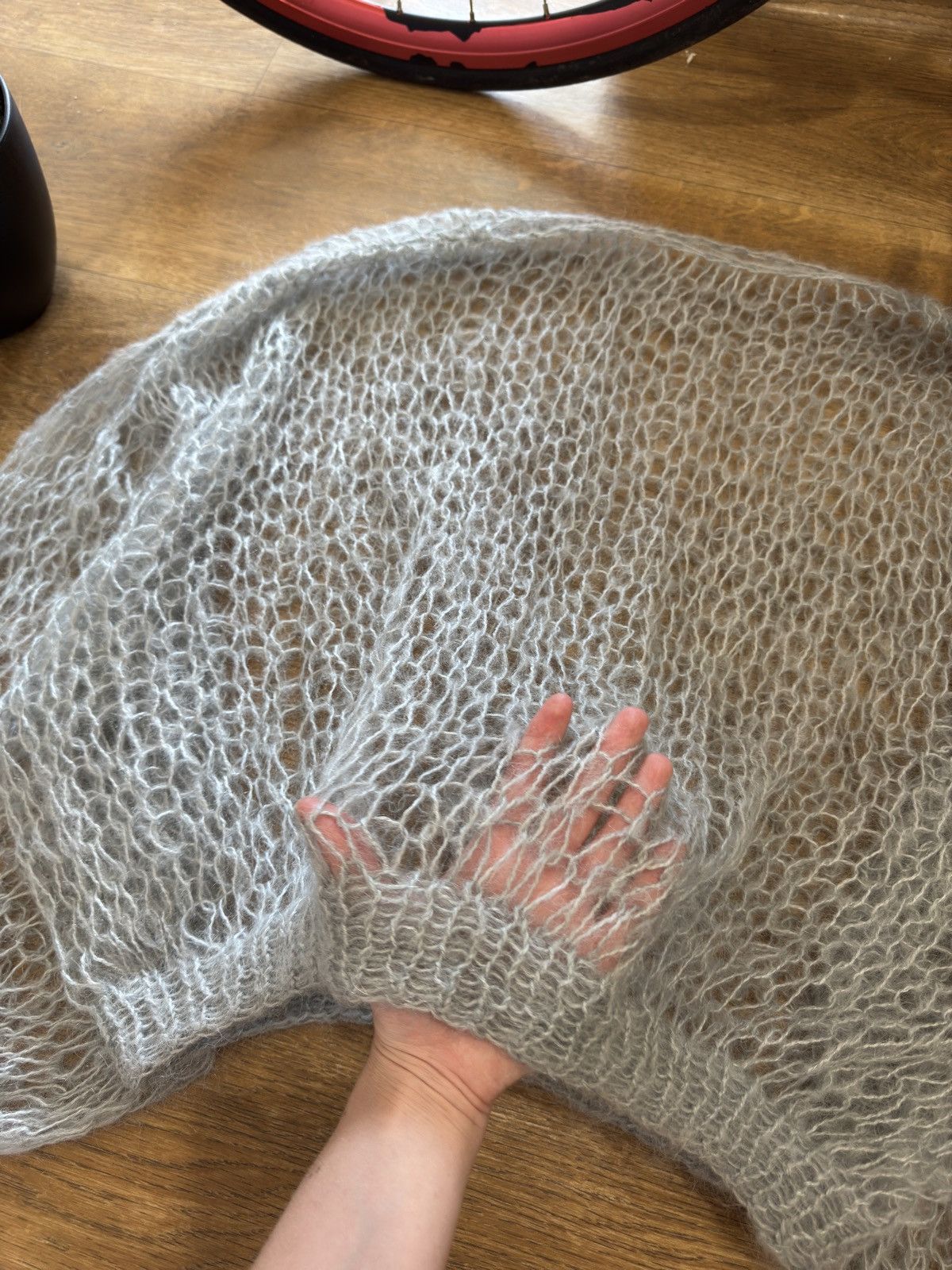 Other 2000s MESH KNITTED WEB HAND MADE SWEATER Size ONE SIZE - 3 Thumbnail