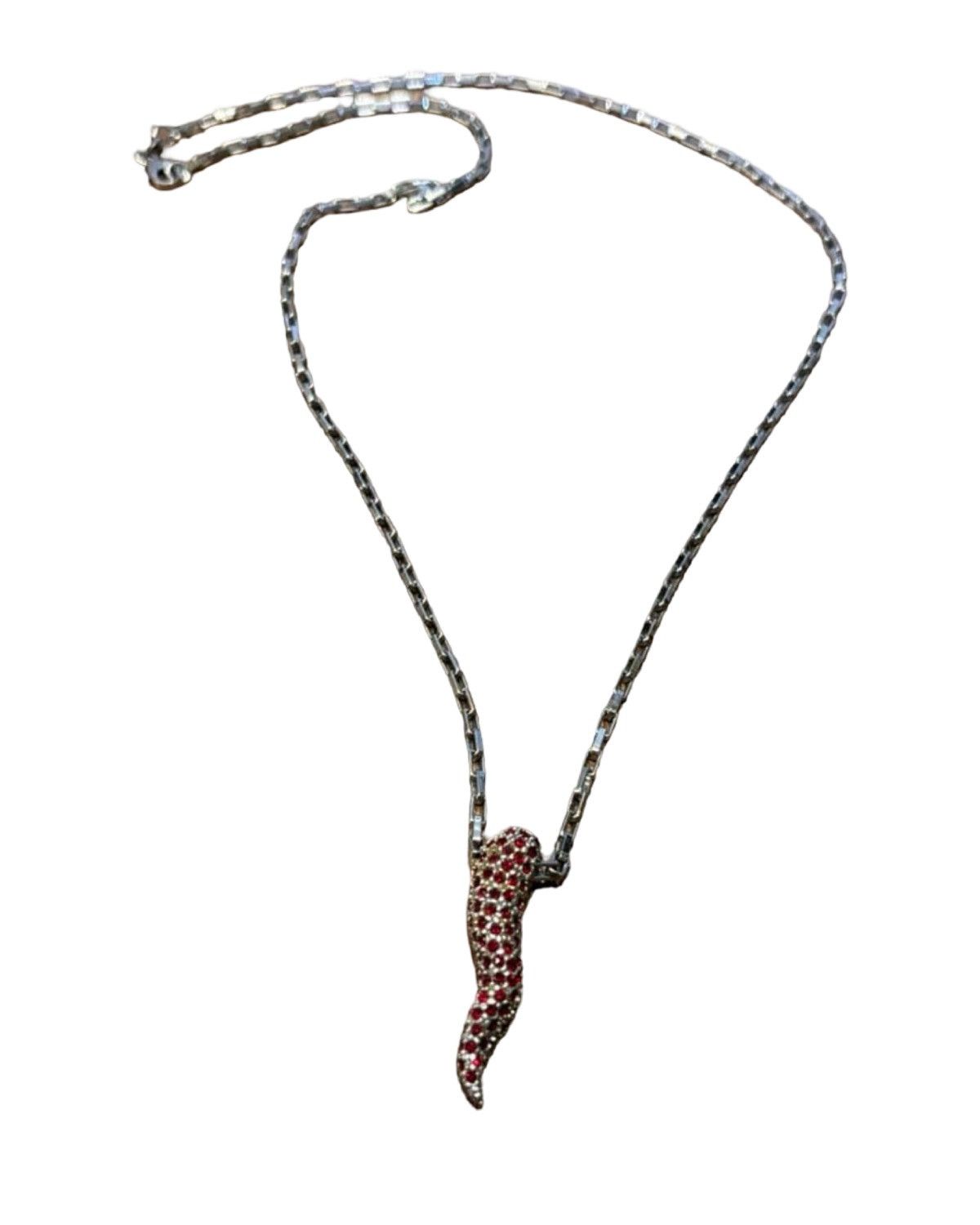 Dolce & Gabbana Embellished Corno Fang Horns Necklace Size ONE SIZE - 1 Thumbnail