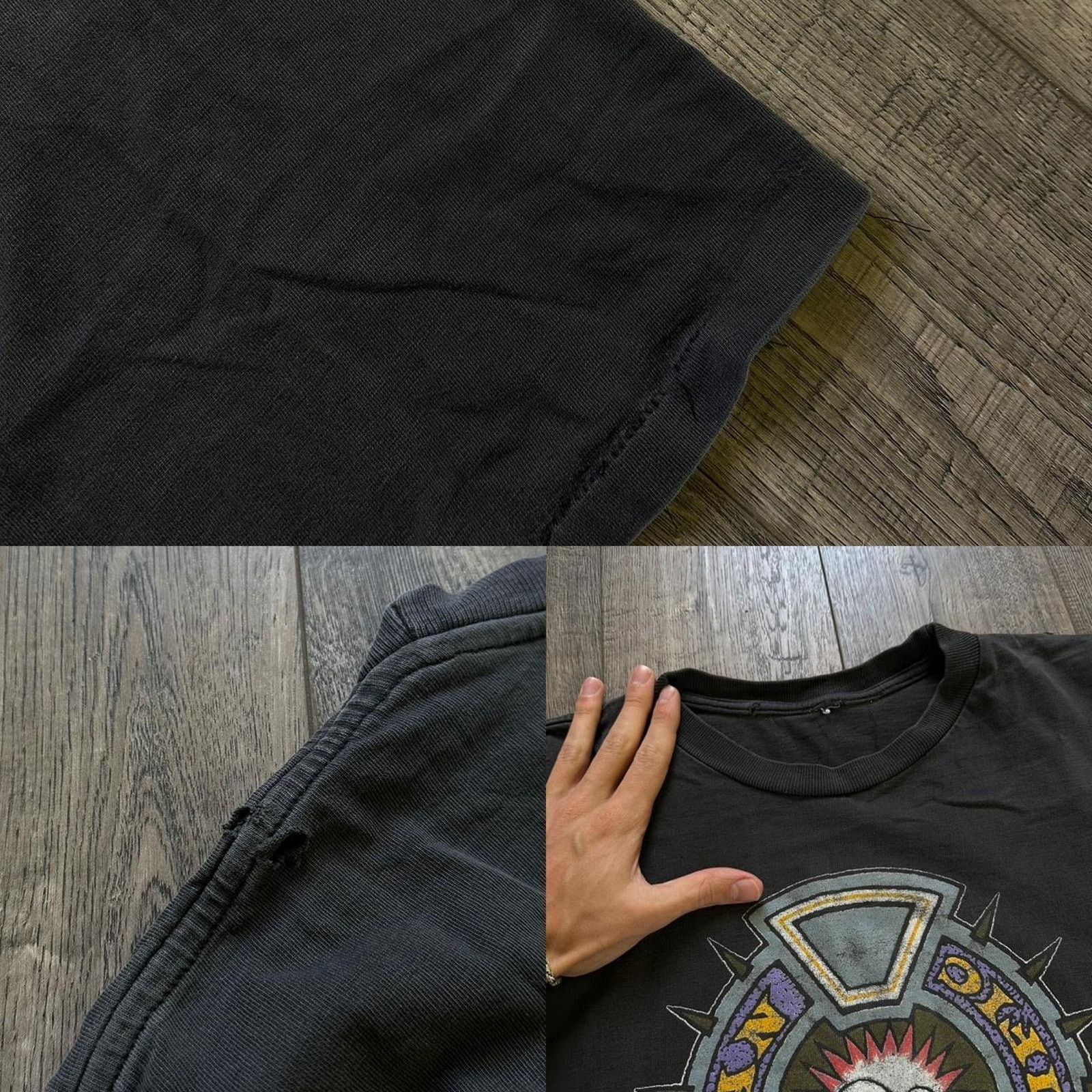 Ocean Pacific × Vintage Vintage 90s Ocean Pacific Black Surf Skate Graphic Tee Shirt Size US M / EU 48-50 / 2 - 5 Thumbnail