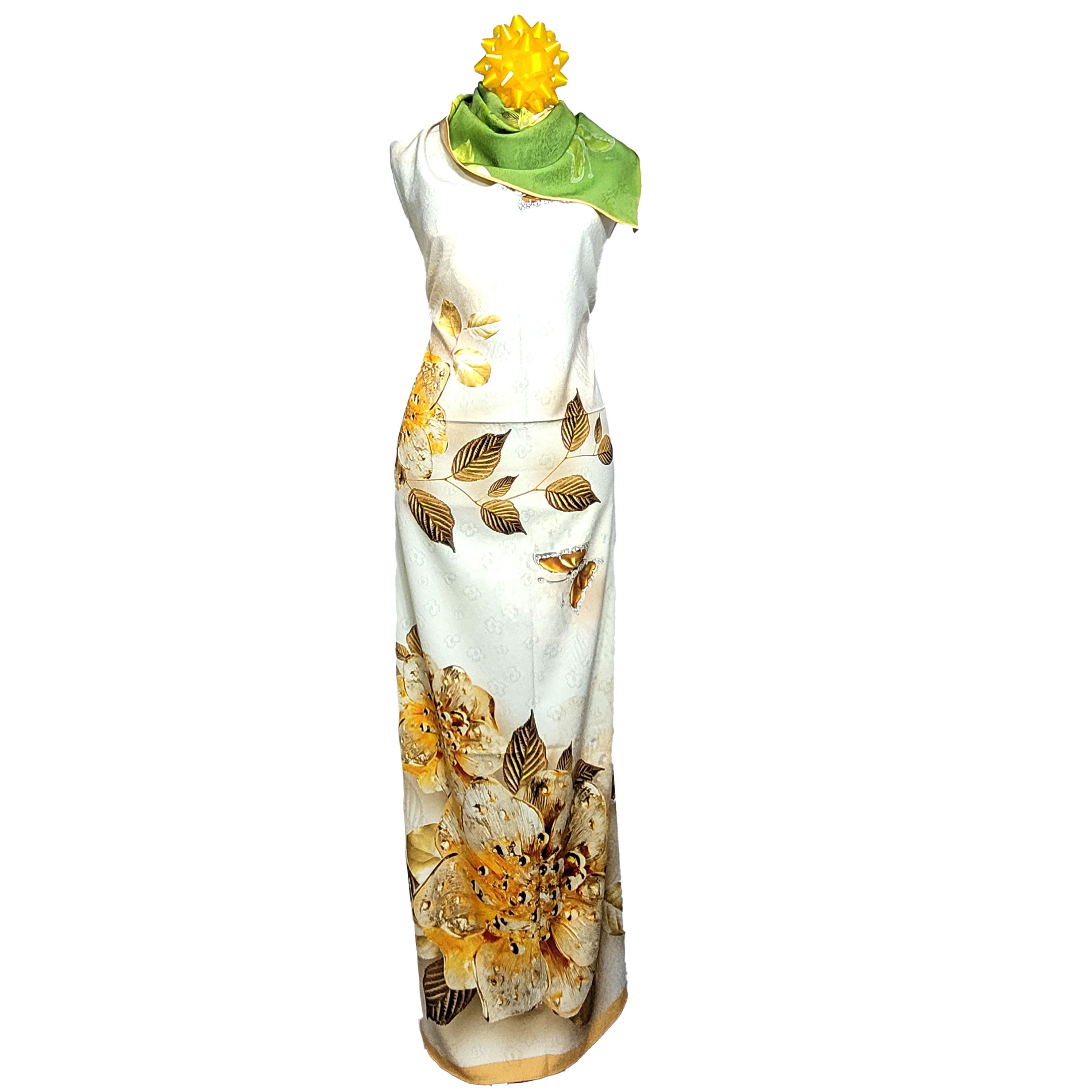 Other Double-Sided Silk Scarf 27"x70" Long Rectangle 3324 Size ONE SIZE - 4 Thumbnail