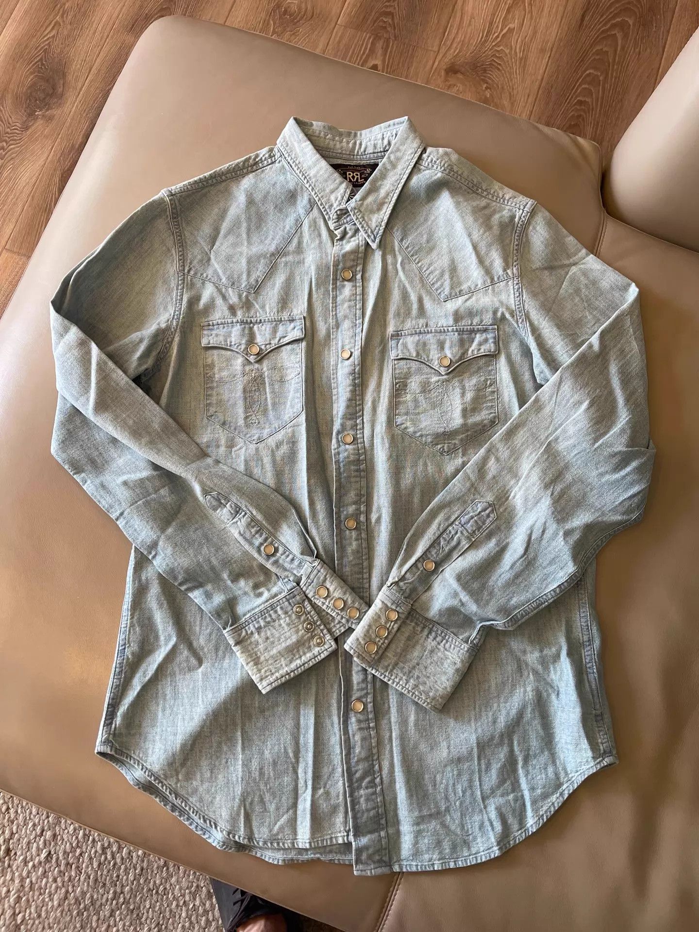 RRL Ralph Lauren RRL 2026 Denim Shirt M Like New Size US M / EU 48-50 / 2 - 1 Thumbnail