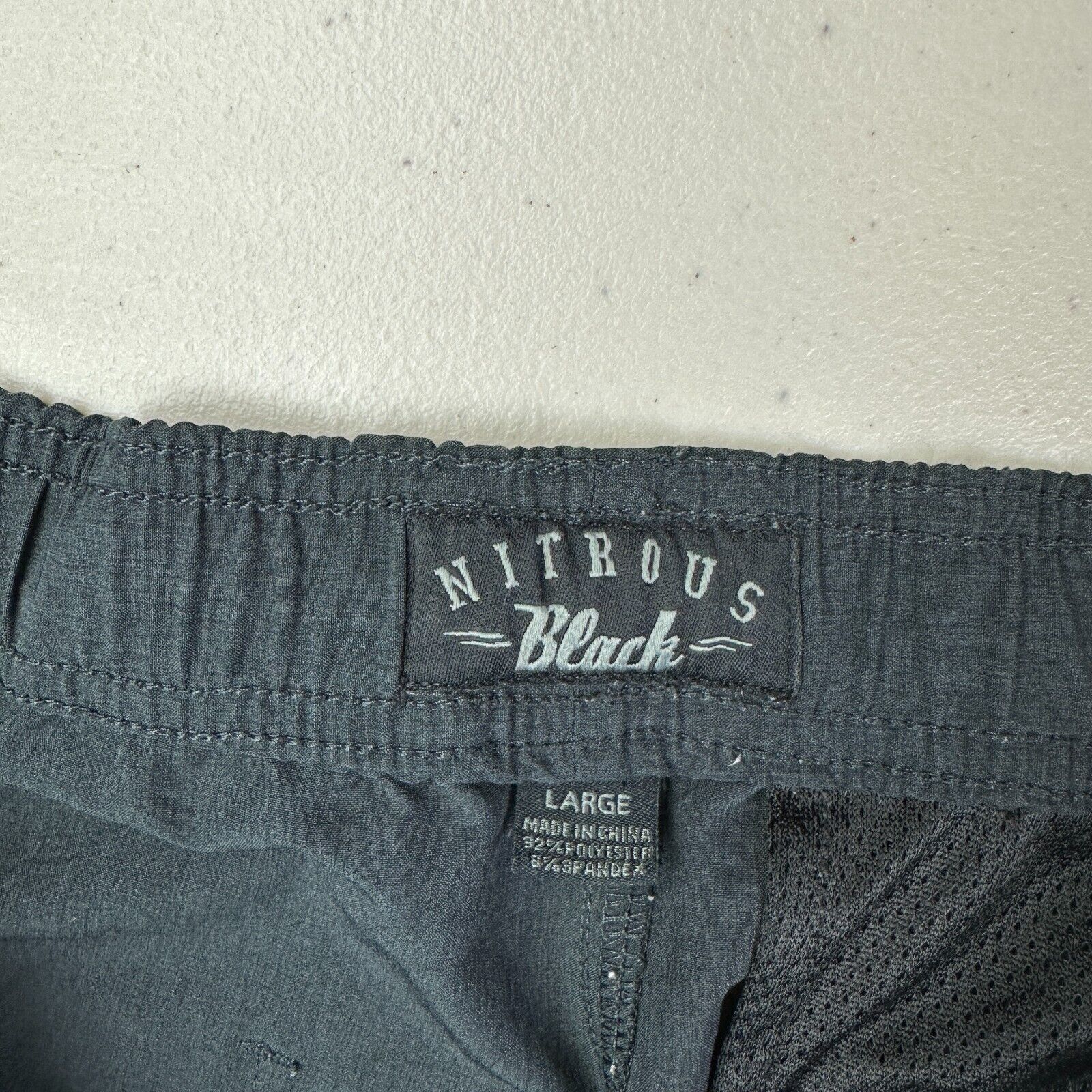 Other Nitrous Black Mens Stretch Shorts Black L Surf Zip Pocket Size US 34 / EU 50 - 5 Thumbnail