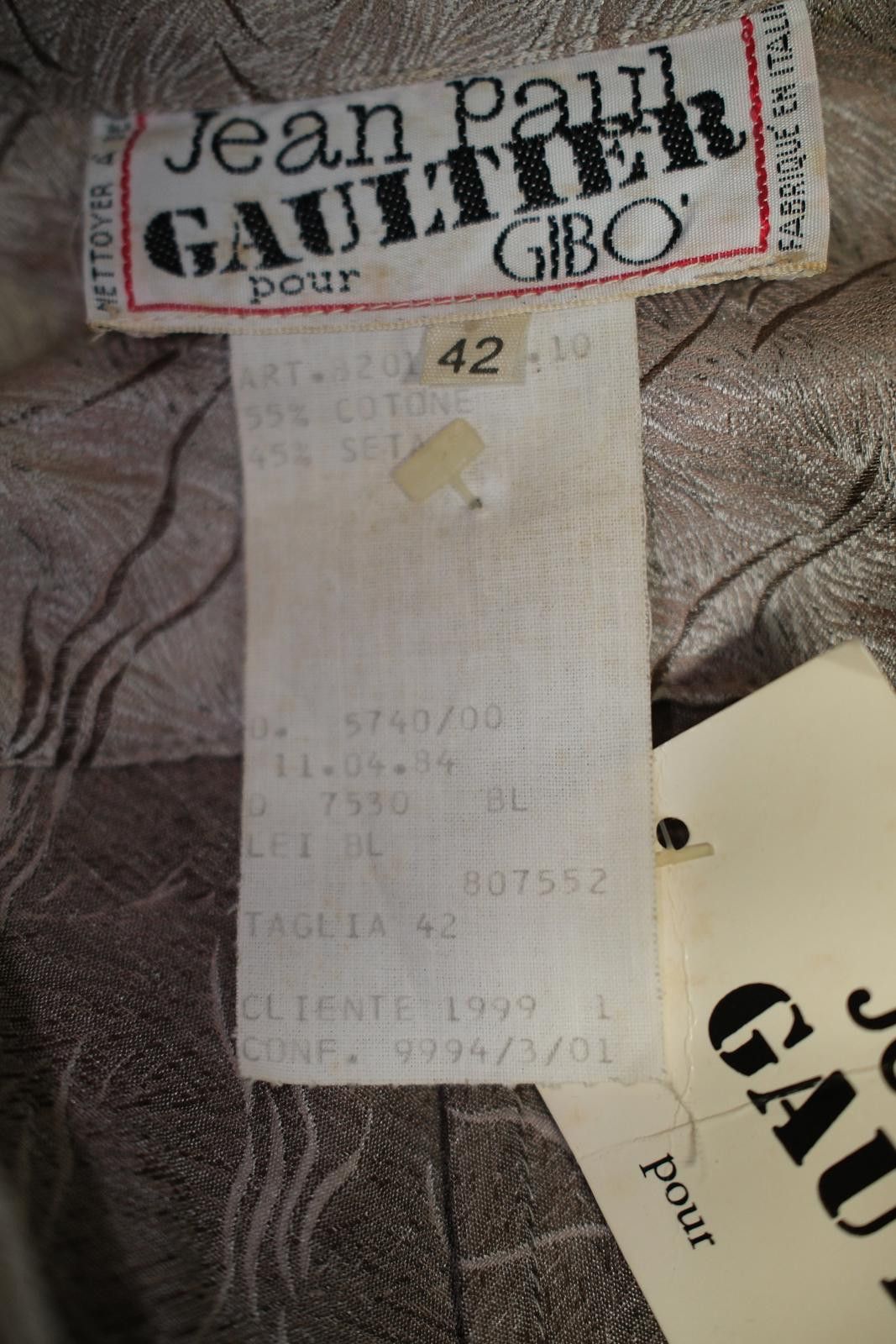Jean Paul Gaultier 99' Jean Paul Gaultier pour GIBO Wave Long Sleeve Button-Up Size M / US 6-8 / IT 42-44 - 6 Thumbnail
