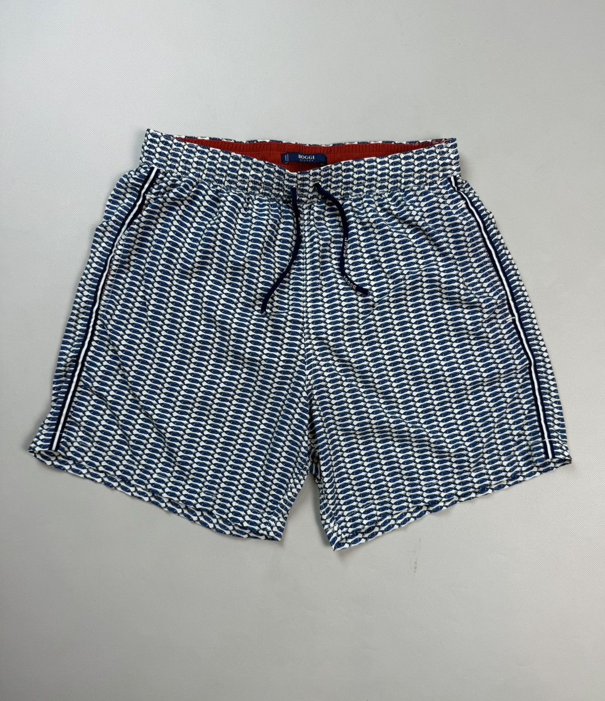 Boggi Boggi Milano Men’s Swimming Beach Fish Logo Shorts Size M Size US 32 / EU 48 - 1 Thumbnail