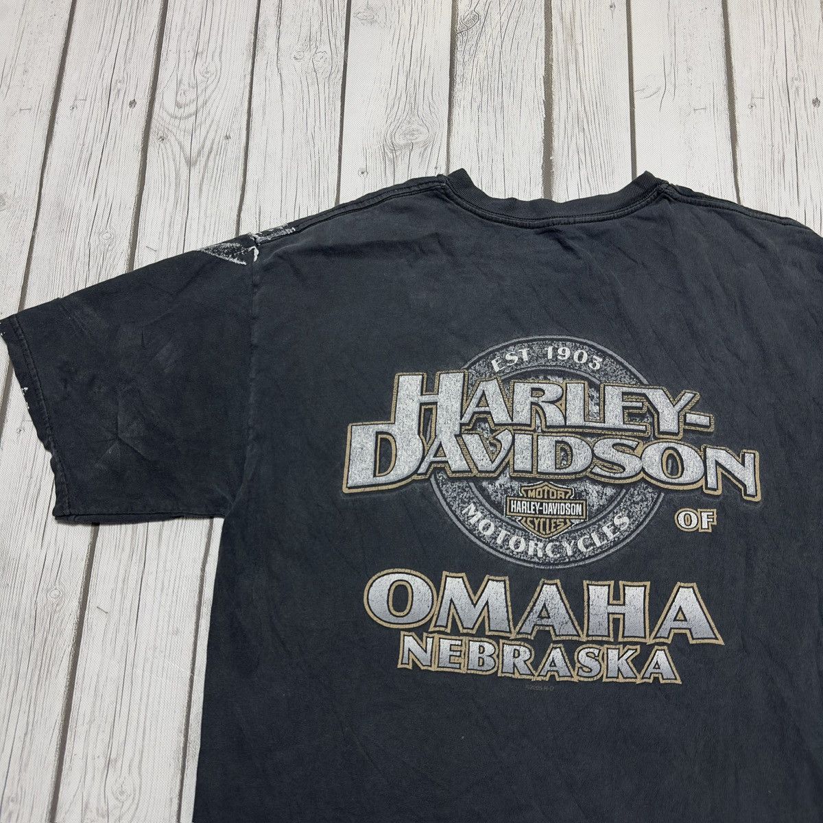 Harley Davidson × Vintage Vintage Harley Davidson tee Size US L / EU 52-54 / 3 - 4 Thumbnail