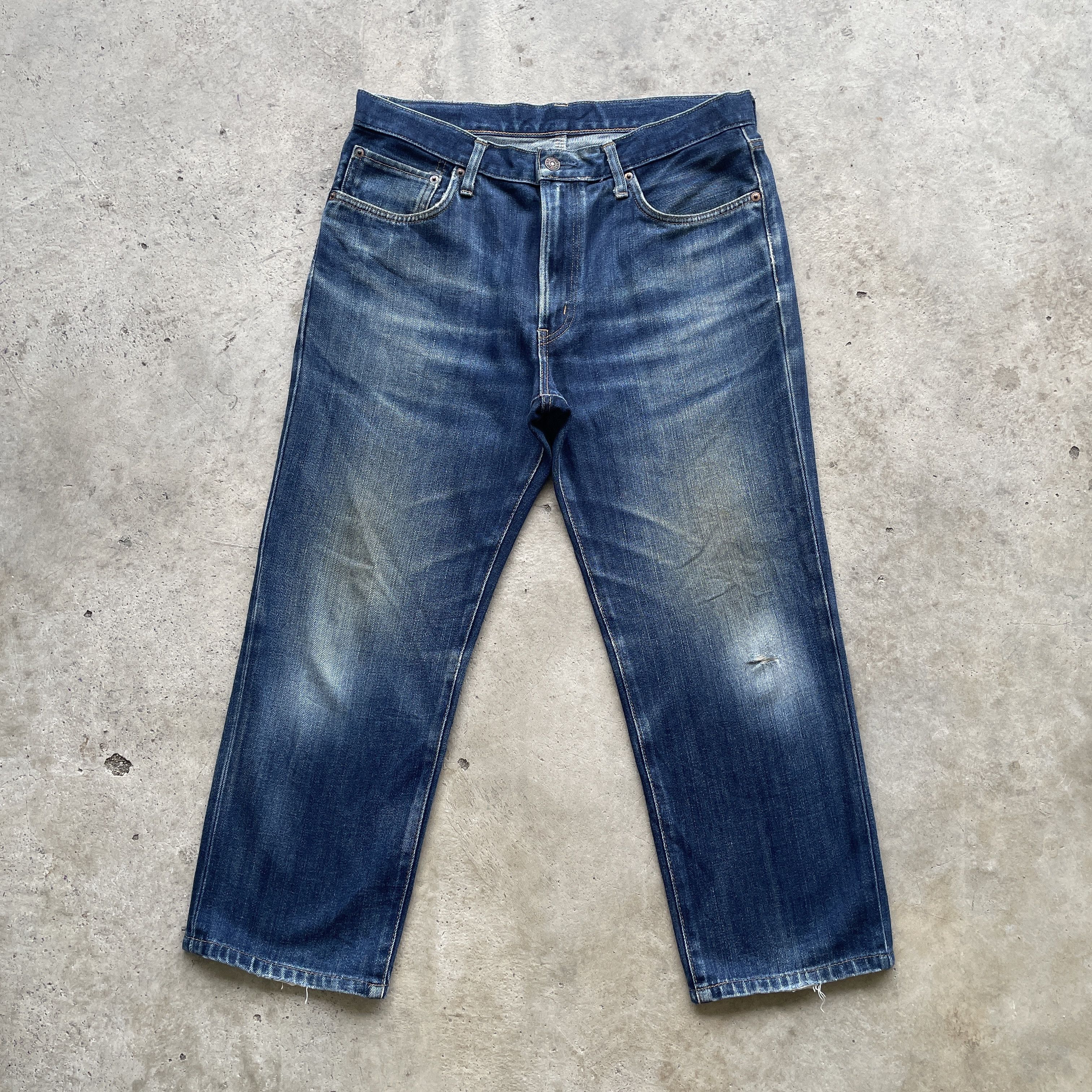 Edwin W34x25 Vintage Edwin 503 Jeans Faded Denim Pants Size US 34 / EU 50 - 2 Thumbnail