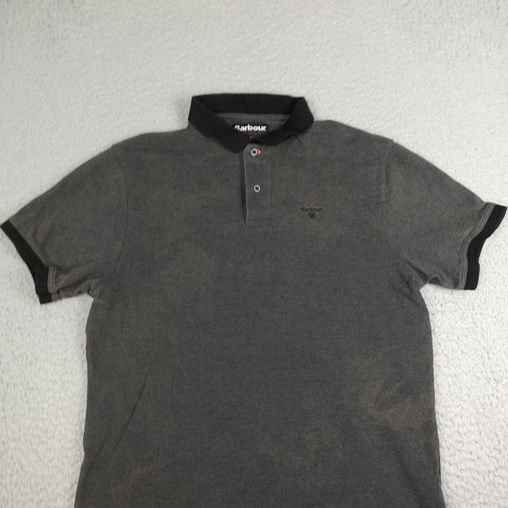 Barbour Barbour Polo Shirt Mens XL Gray Short Sleeve Cotton Logo Casual Size US XL / EU 56 / 4 - 4 Thumbnail