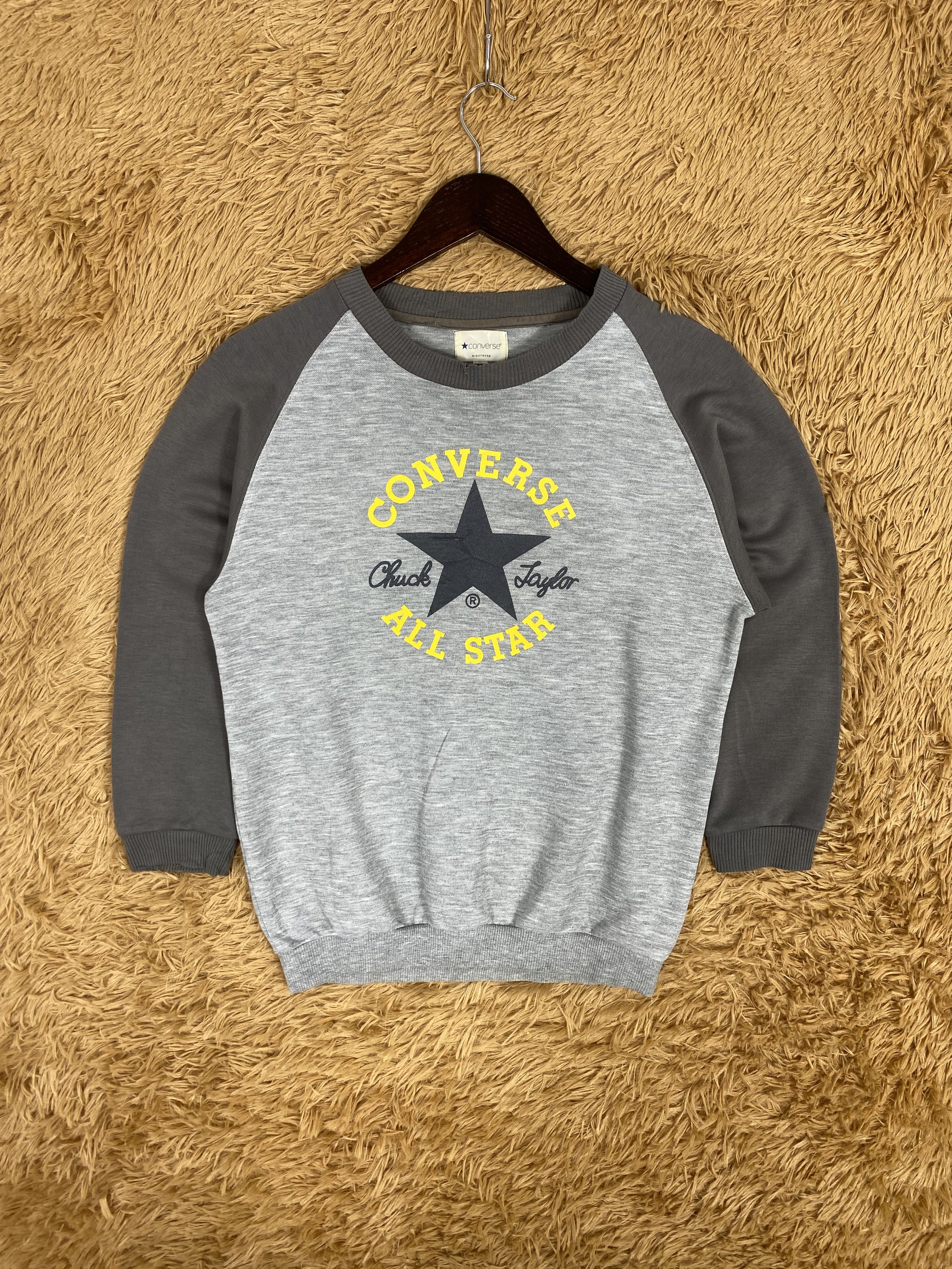 Converse Vintage Converse Nightwear Big Logo Sweatshirts PS0077 Size US S / EU 44-46 / 1 - 1 Thumbnail