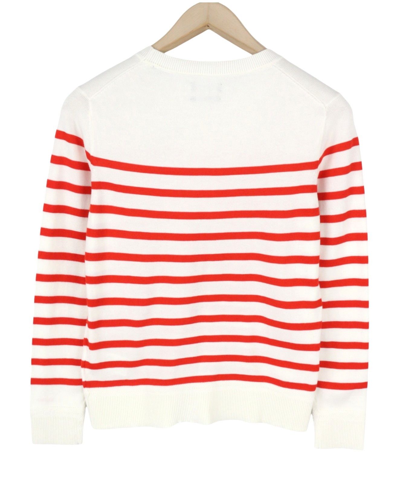 Gant BRETON STRIPE C-NECK XS White Tight-Knit 88071 Size XS / US 0-2 / IT 36-38 - 2 Thumbnail