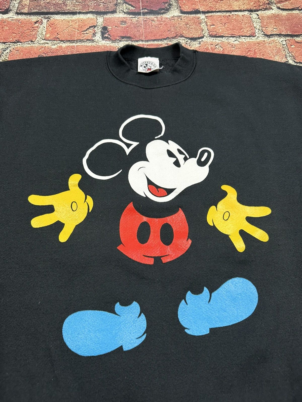 Mickey & Co. Vintage Disney Mickey Mouse Sweatshirt 80s 90s Big Graphic Size US XL / EU 56 / 4 - 3 Thumbnail