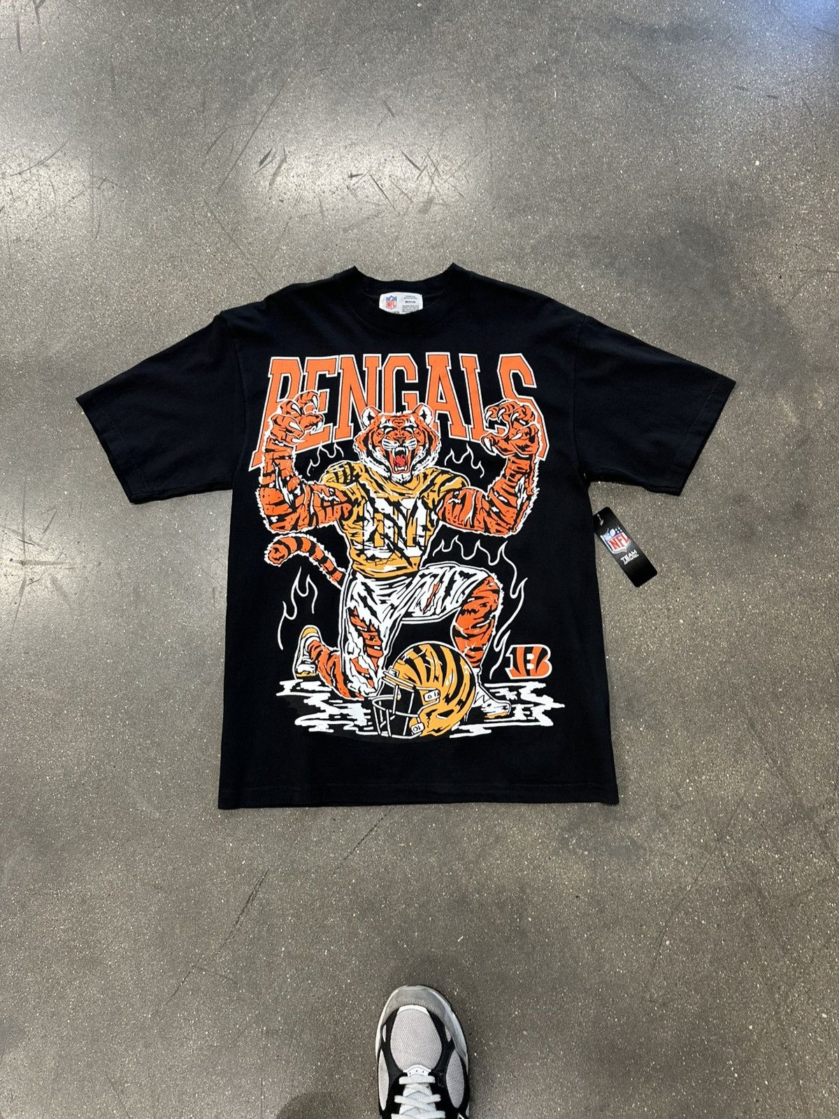 Warren Lotas x Bengals Roaring T-Shirt Black