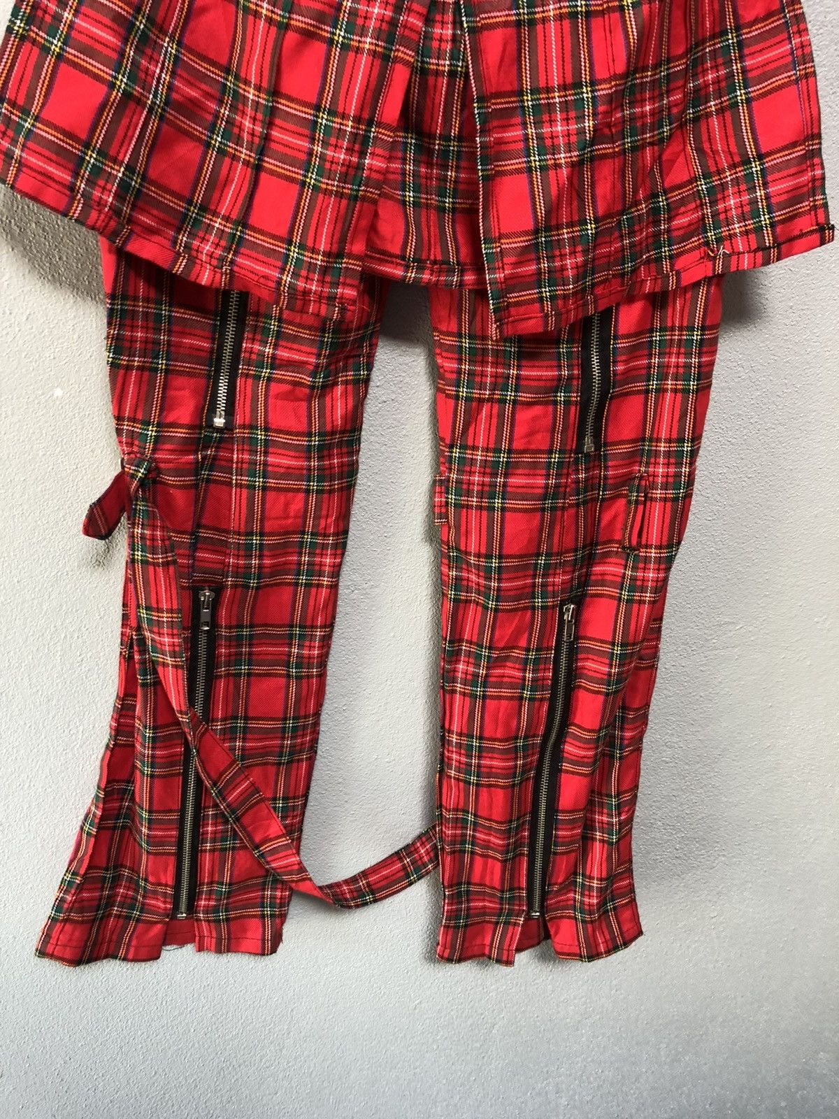 Japanese Brand Japanese Brand Devil’n Bass Tartan Bondage Pants Size US 32 / EU 48 - 8 Thumbnail