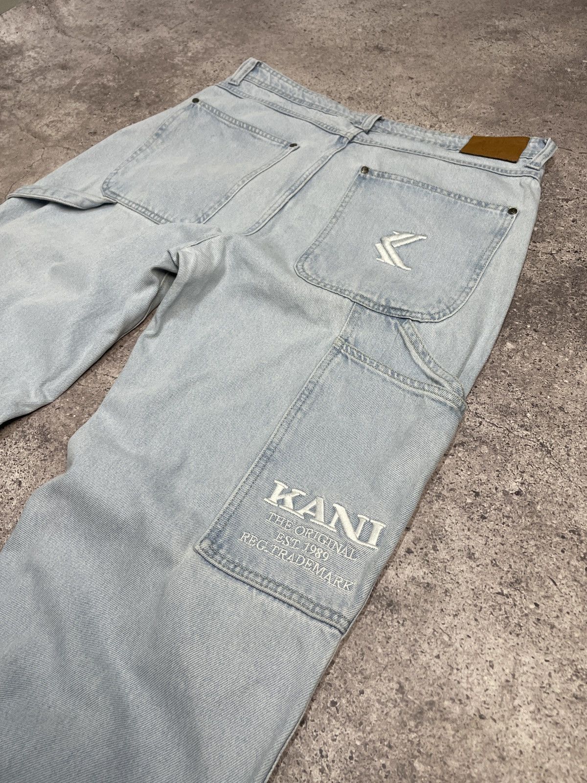 Karl Kani Vintage Distressed Karl Kani 00s Baggy Cargo Jeans Pants Size US 34 / EU 50 - 7 Thumbnail