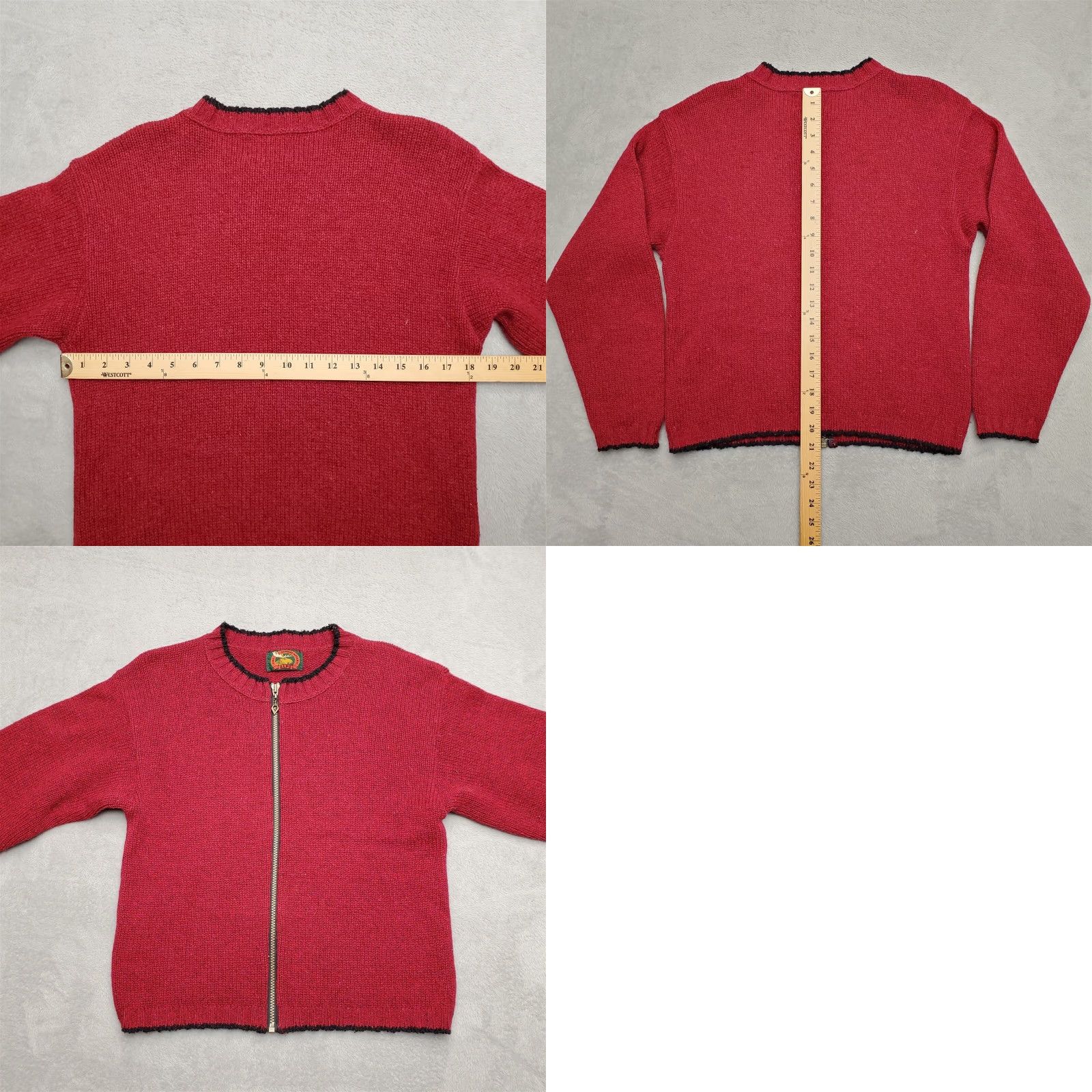 Vintage VINTAGE Alps Sweater Womens Small Red Knit 85% Wool Blend Casual Made in USA Size S / US 4 / IT 40 - 8 Thumbnail