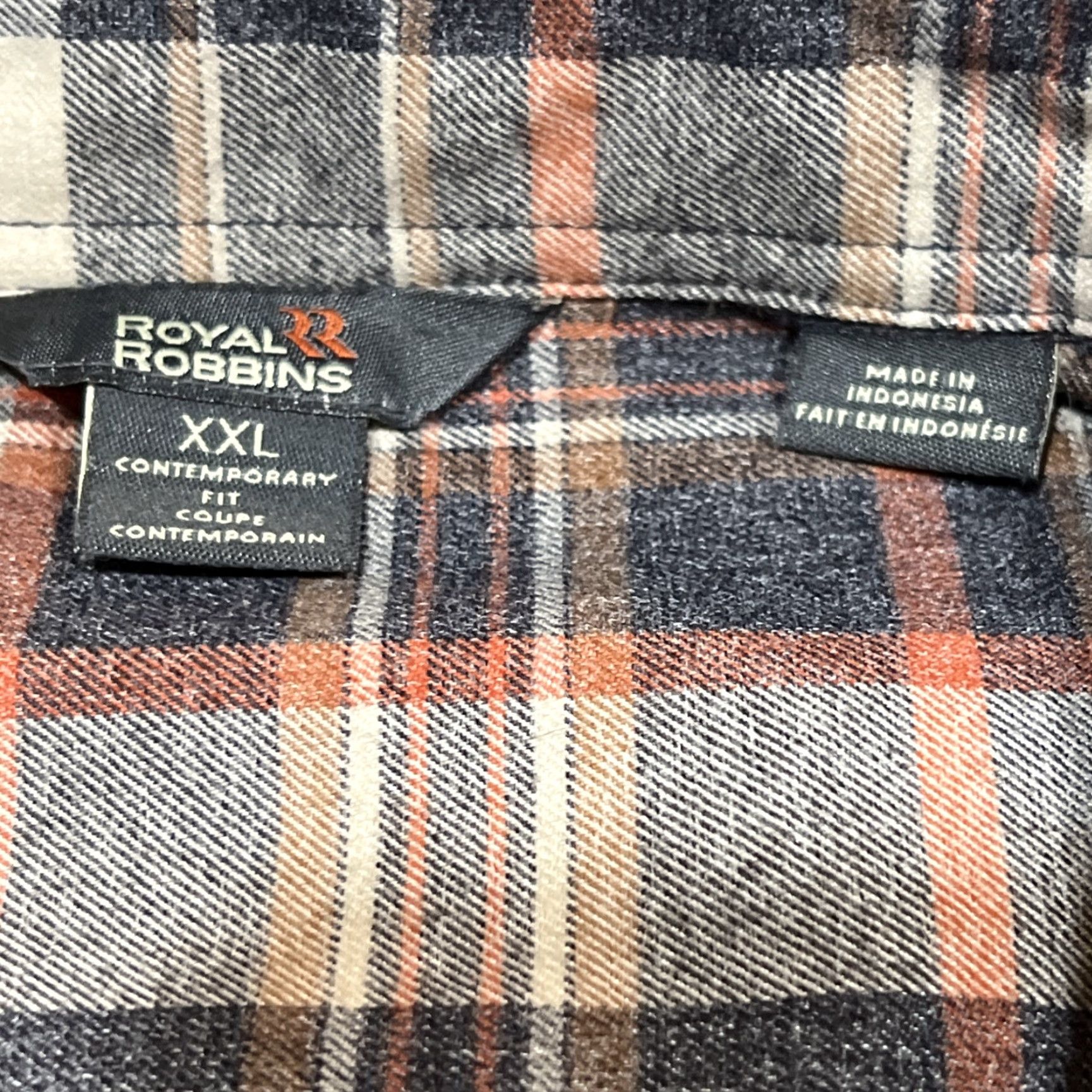 Royal Robbins VINTAGE Royal Robbins Men’s Button-Up Shirt 2XL Flannel Plaid Casual Long Sleeve Cotton Blend Outdoors Size US XXL / EU 58 / 5 - 5 Thumbnail