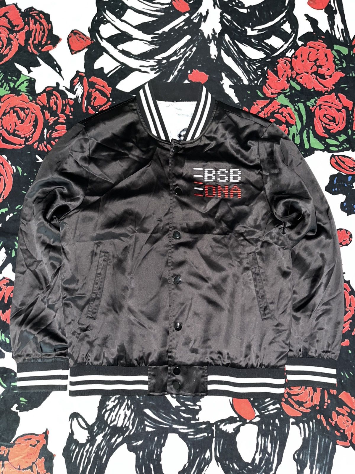 Vintage Crazy Rare Y2K Backstreet Boys DNA Tour Satin Bomber Jacket Size US M / EU 48-50 / 2 - 1 Thumbnail