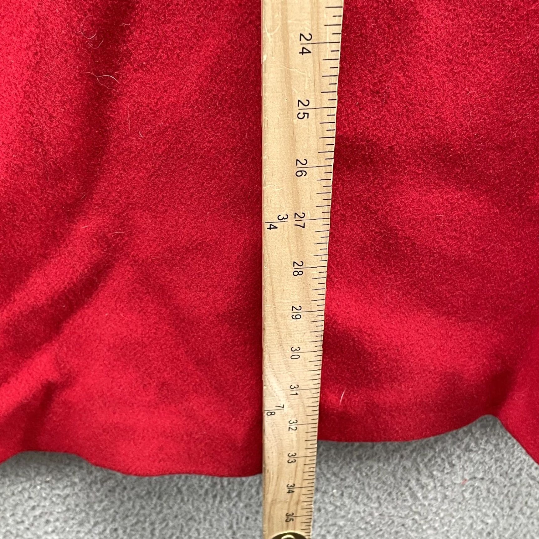 Vintage VINTAGE Westbound Cape Swing Pea Coat Women's 20 1960s 100% Wool Red Coat Classic Wool Capes - Size 3XL / US 20-22 - 4 Thumbnail