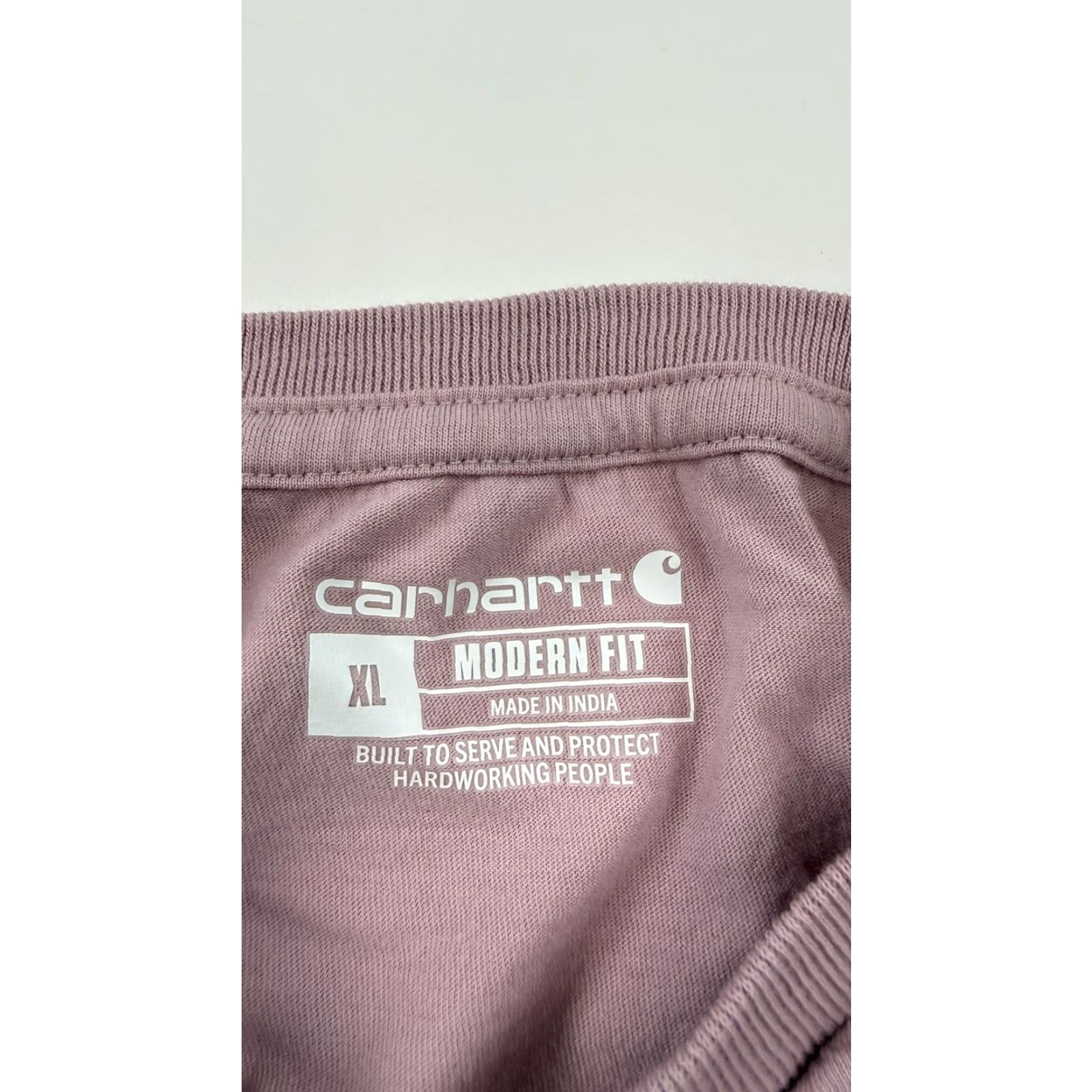 Carhartt Carhartt Shirt Mens XL Purple Long Sleeve Modern Fit Friends Front Lines Tee Size US XL / EU 56 / 4 - 4 Thumbnail