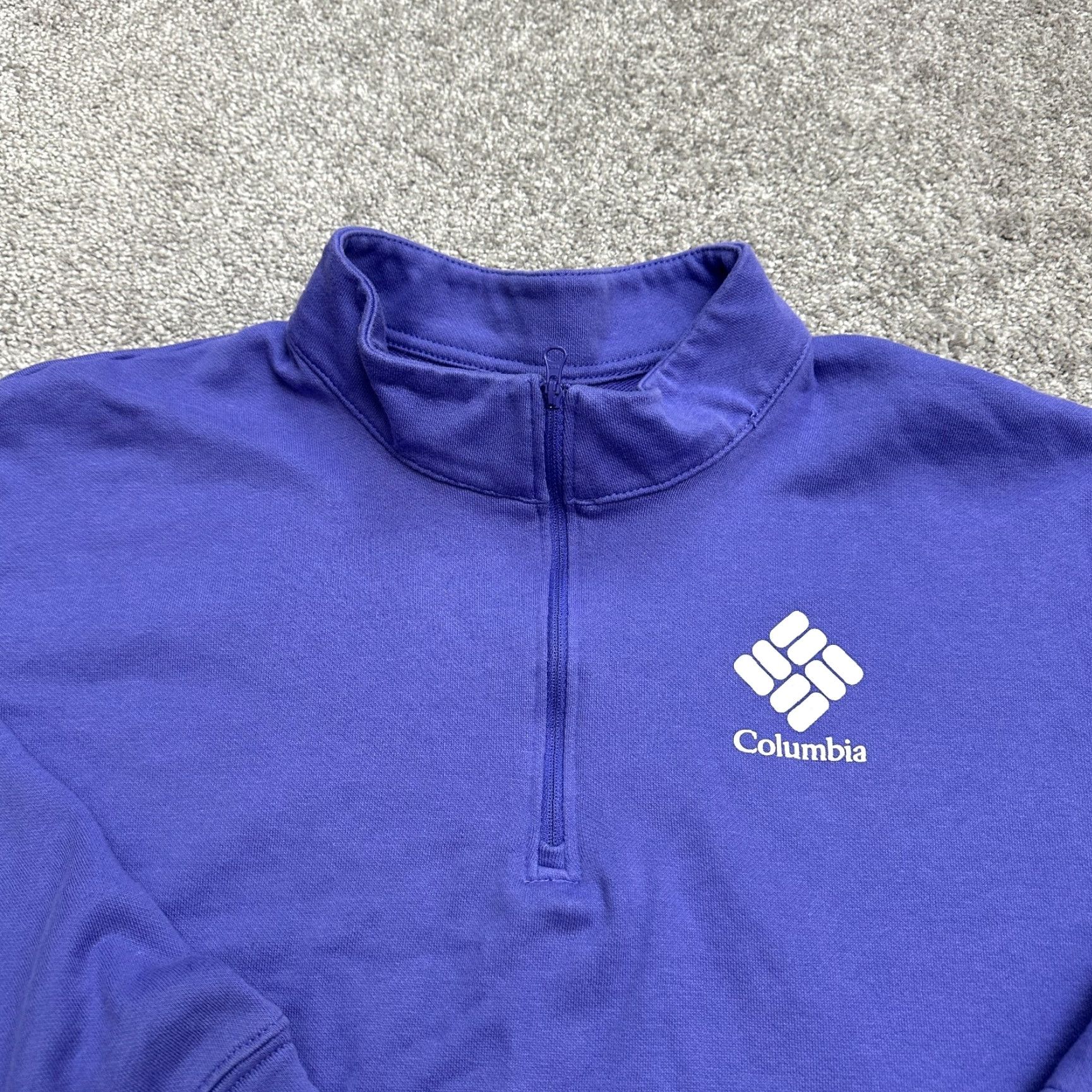KangaROOS COLUMBIA 1/4 Zip Sweatshirt Womens Plus 2X Purple Fleece Casual Kangaroo Pocket Activewear Size XXL / US 16-18 / IT 52-54 - 3 Thumbnail