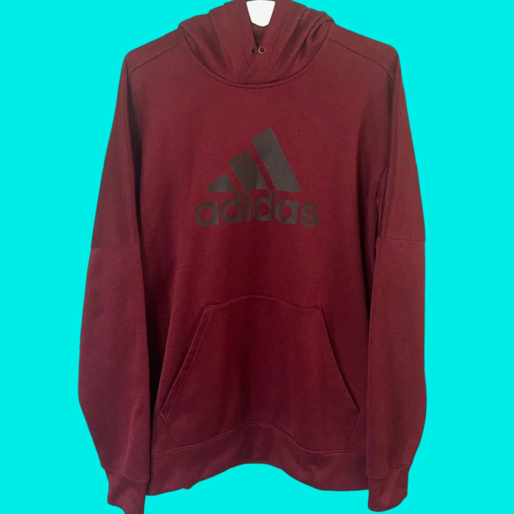 Adidas VINTAGE Adidas Originals Logo Hoodie Sweatshirt Mens Large Red Long-Sleeve Pullover Size US L / EU 52-54 / 3 - 1 Thumbnail