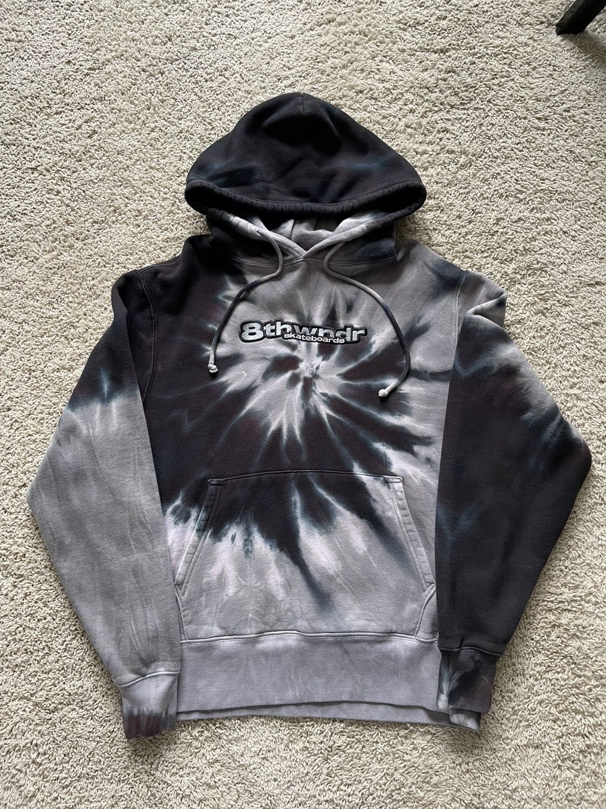 8THWNDR 8thwndr Skateboards Tie-Dye Gray and Black Hoodie Size US M / EU 48-50 / 2 - 1 Thumbnail
