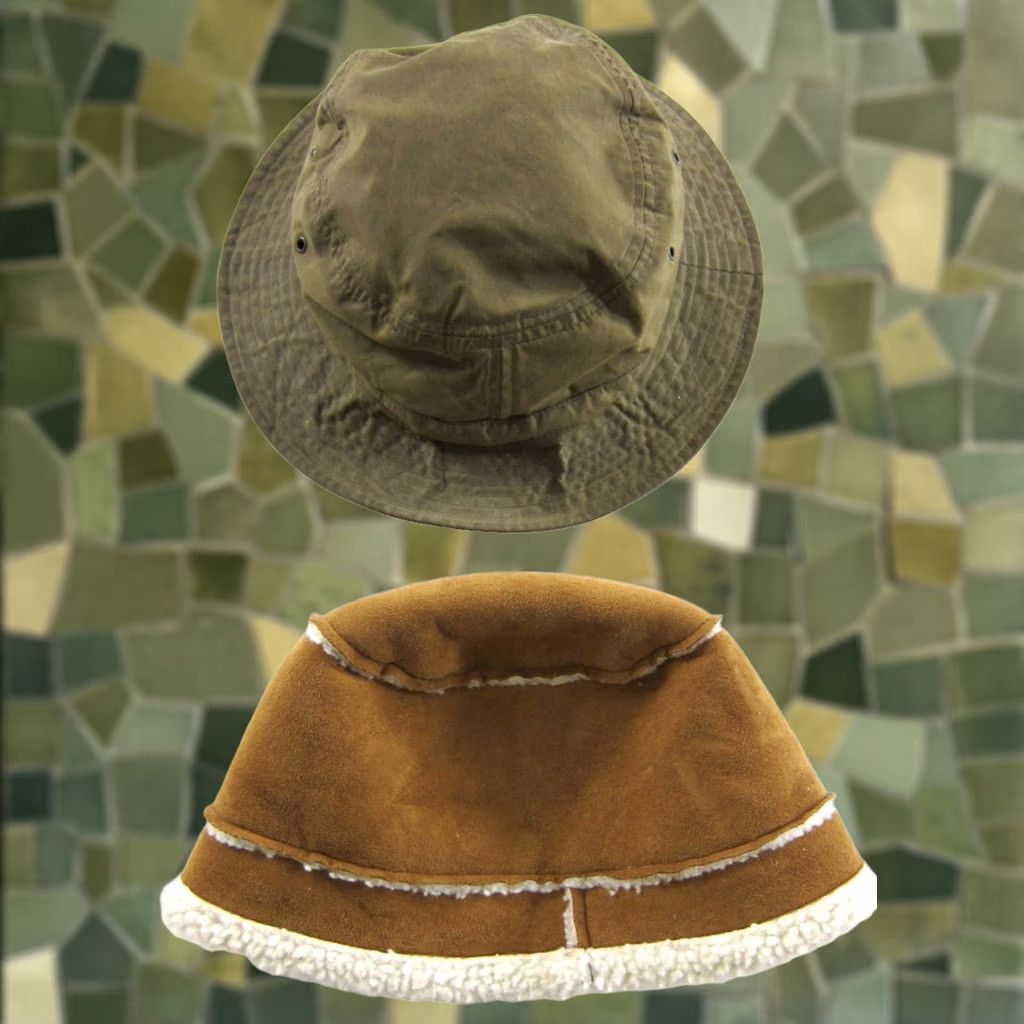 Gap Gap Brown Cotton Waxed Bucket Hat S/M Women Size ONE SIZE - 1 Thumbnail