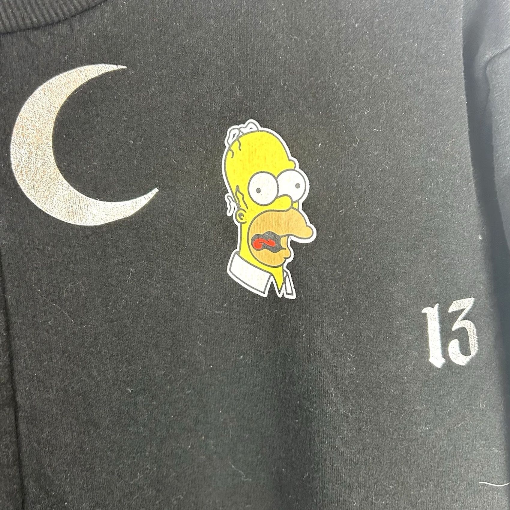 Vintage VINTAGE The Simpsons Men’s Sweatshirt Black Burping Homer Duff Beer Half AOP Crew Neck Long Sleeve M Adults Graphic Print Logo Size US M / EU 48-50 / 2 - 4 Thumbnail