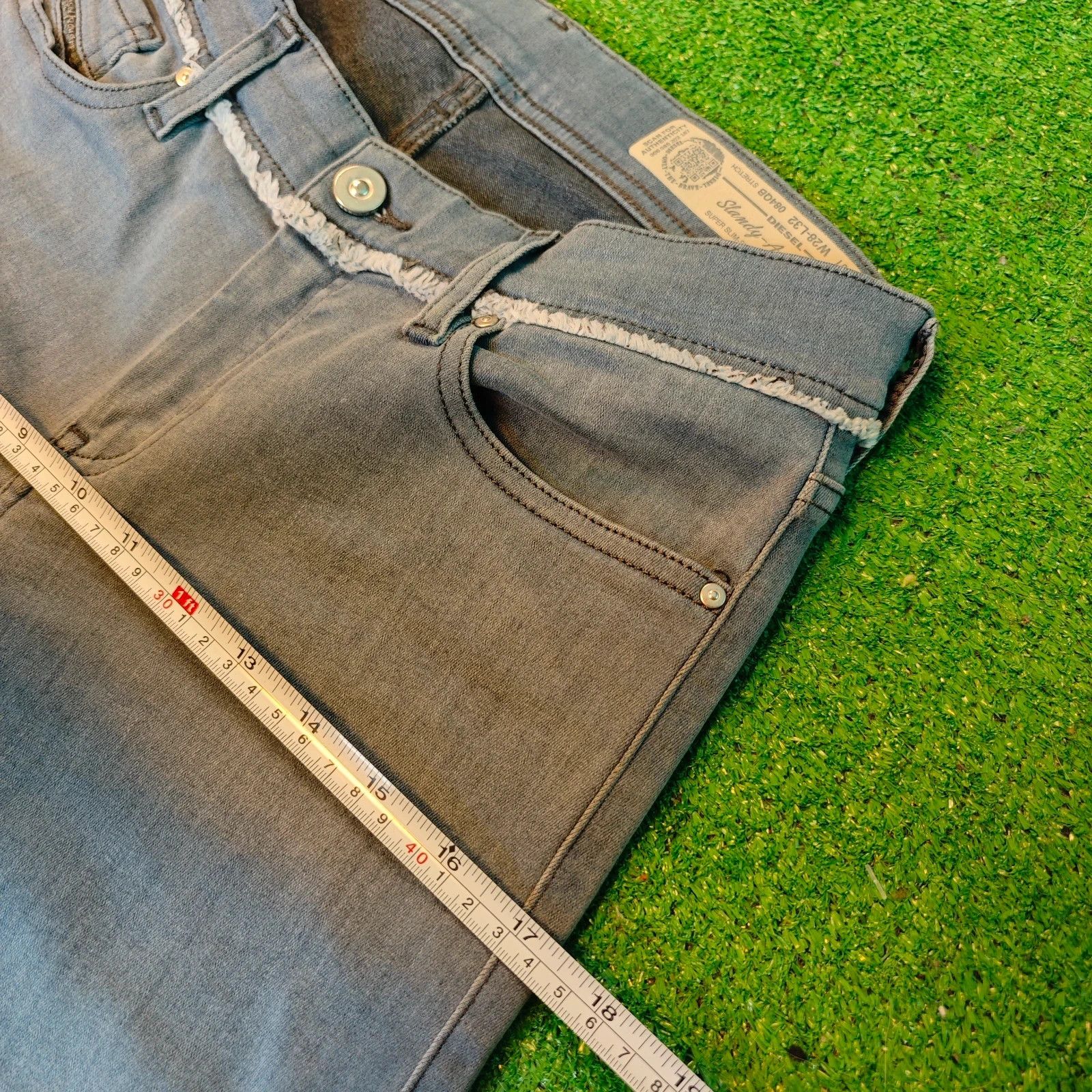 Diesel Diesel Slandy Ankle W Jeans Womens 28x32 gray super slim Size 28" / US 6 / IT 42 - 13 Thumbnail