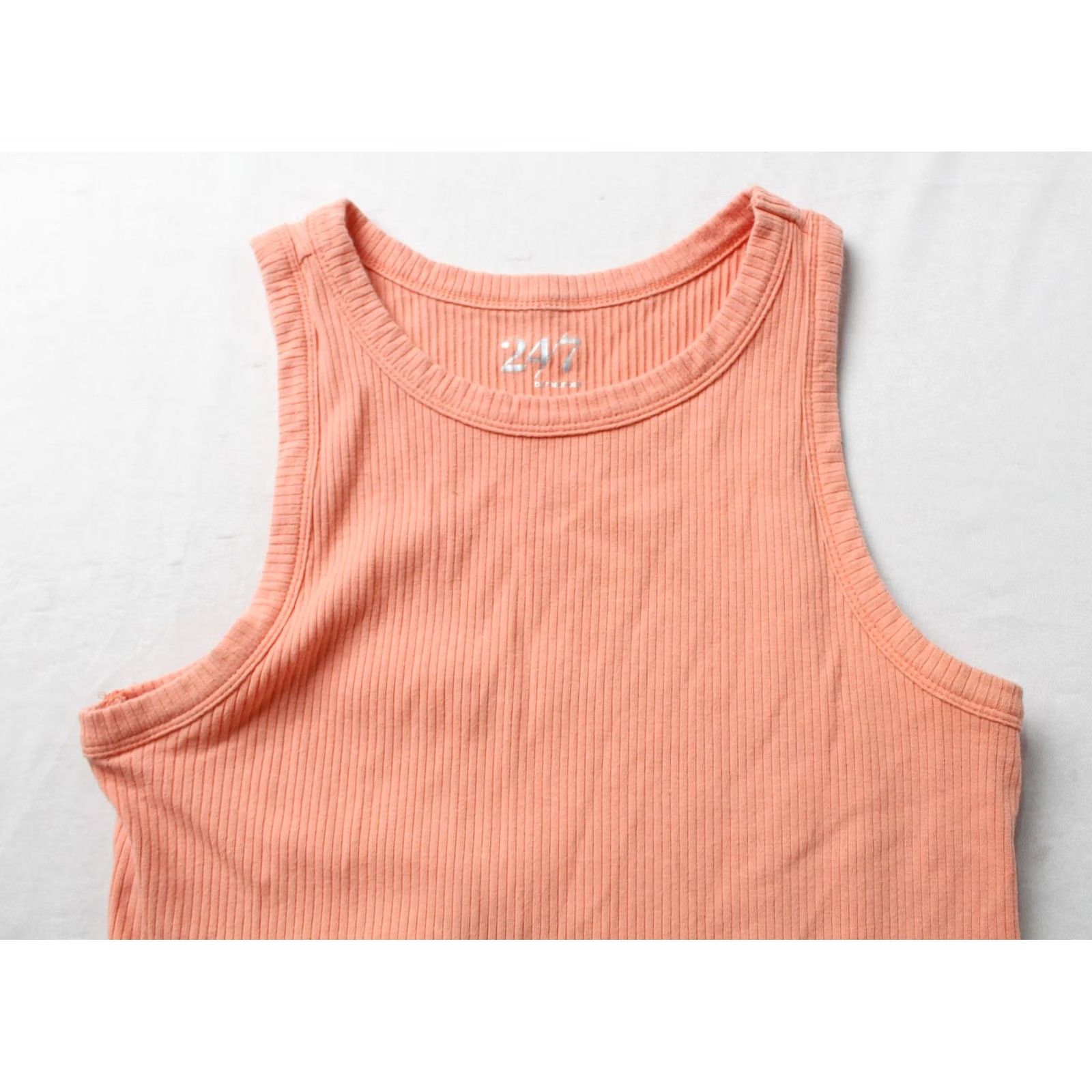 Vintage Maurices Women's 24/7 Ribbed Crewneck Highline Tank Top Pink Size Large Size L / US 10 / IT 46 - 2 Thumbnail